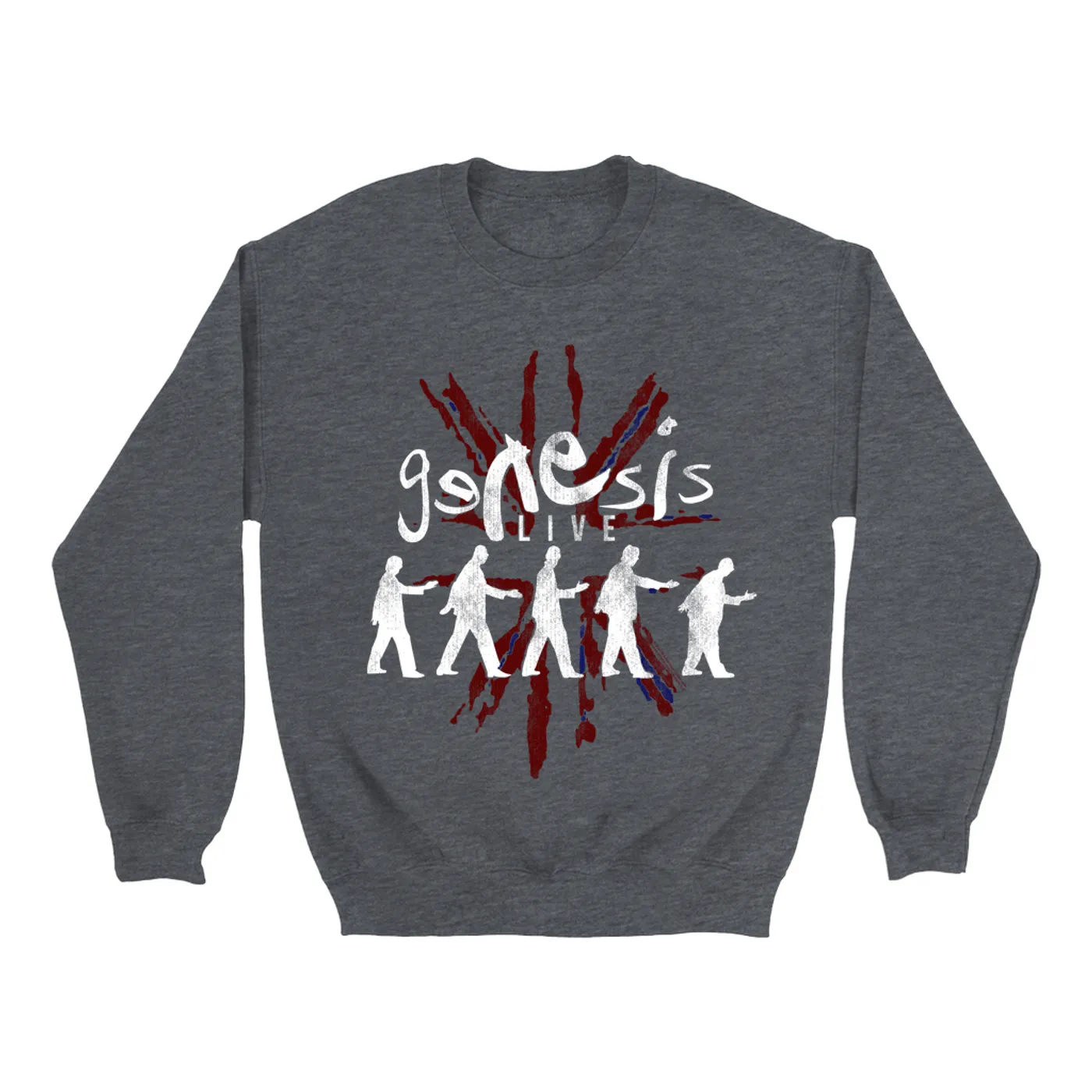 Genesis Sweatshirt | Live In The UK Distressed Genesis Sweatshirt
