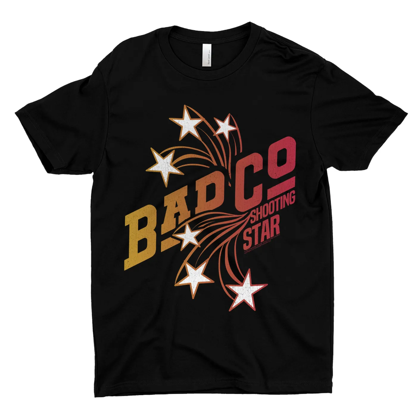 Bad Company T-Shirt | Ombre Shooting Star Distressed Bad Company Shirt