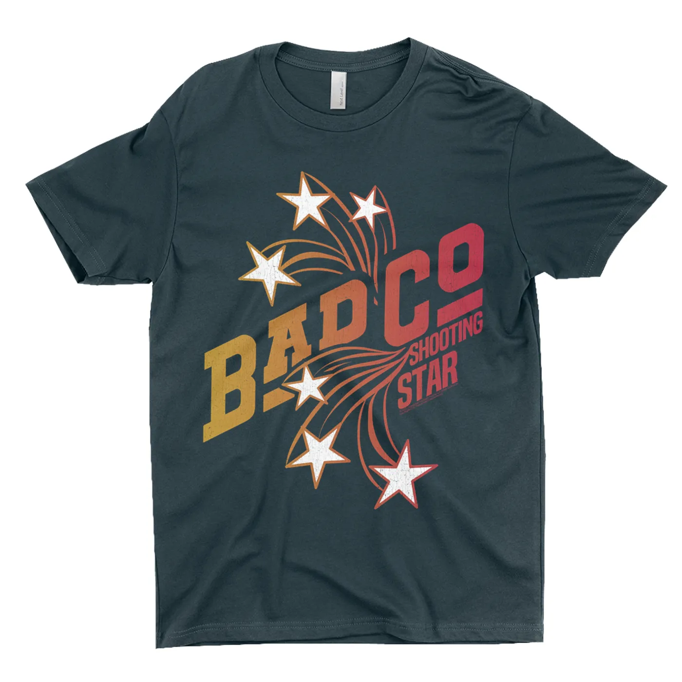 Bad Company T-Shirt | Ombre Shooting Star Distressed Bad Company Shirt