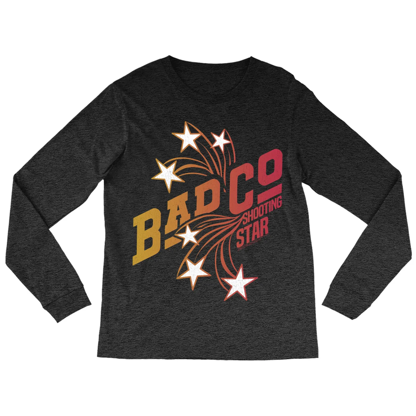 Bad Company Long Sleeve Shirt | Ombre Shooting Star Distressed Bad Company Shirt