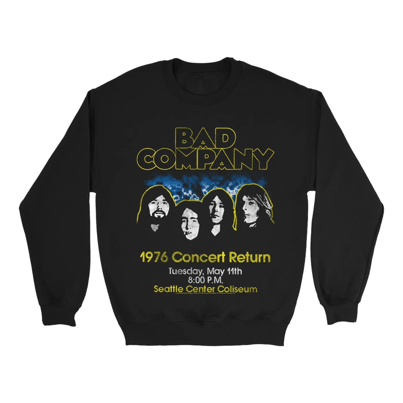 Bad Company Sweatshirt | 1976 Concert Return Distressed Bad Company Sweatshirt