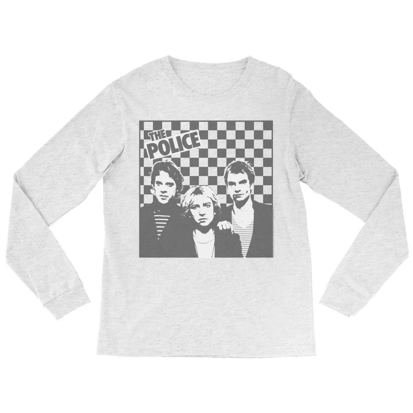 The Police Long Sleeve Shirt | The Trio Retro Checkered The Police Shirt
