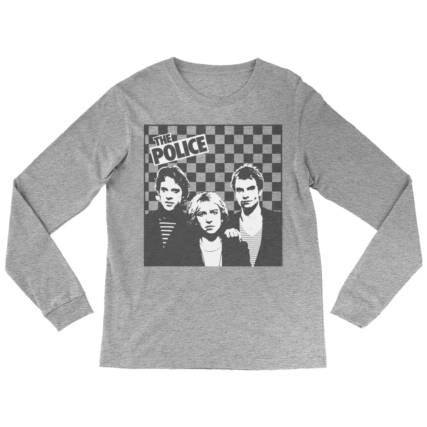 The Police Long Sleeve Shirt | The Trio Retro Checkered The Police Shirt