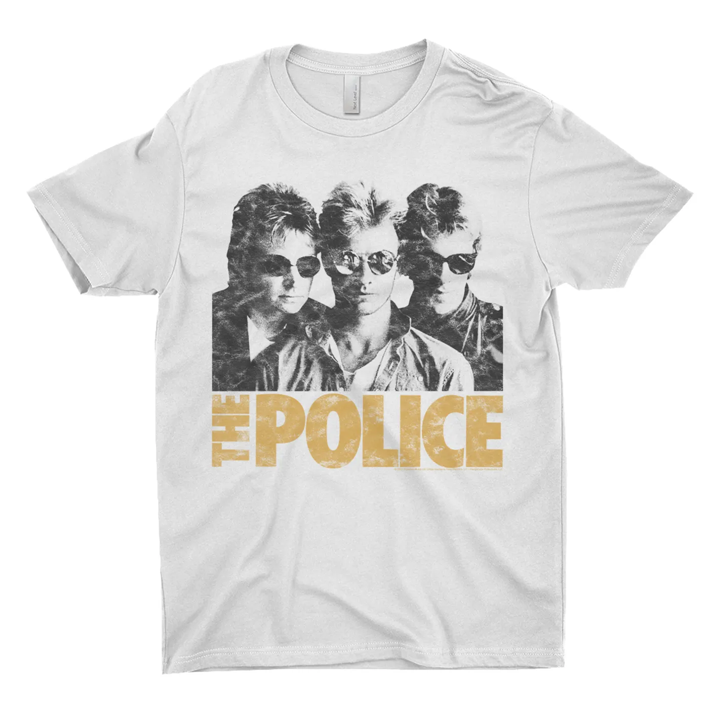 The Police T-Shirt | The Trio Distressed In Neutrals The Police Shirt
