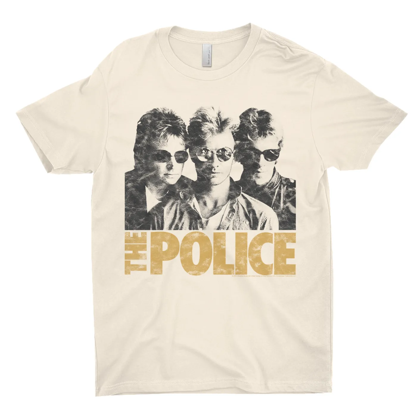 The Police T-Shirt | The Trio Distressed In Neutrals The Police Shirt