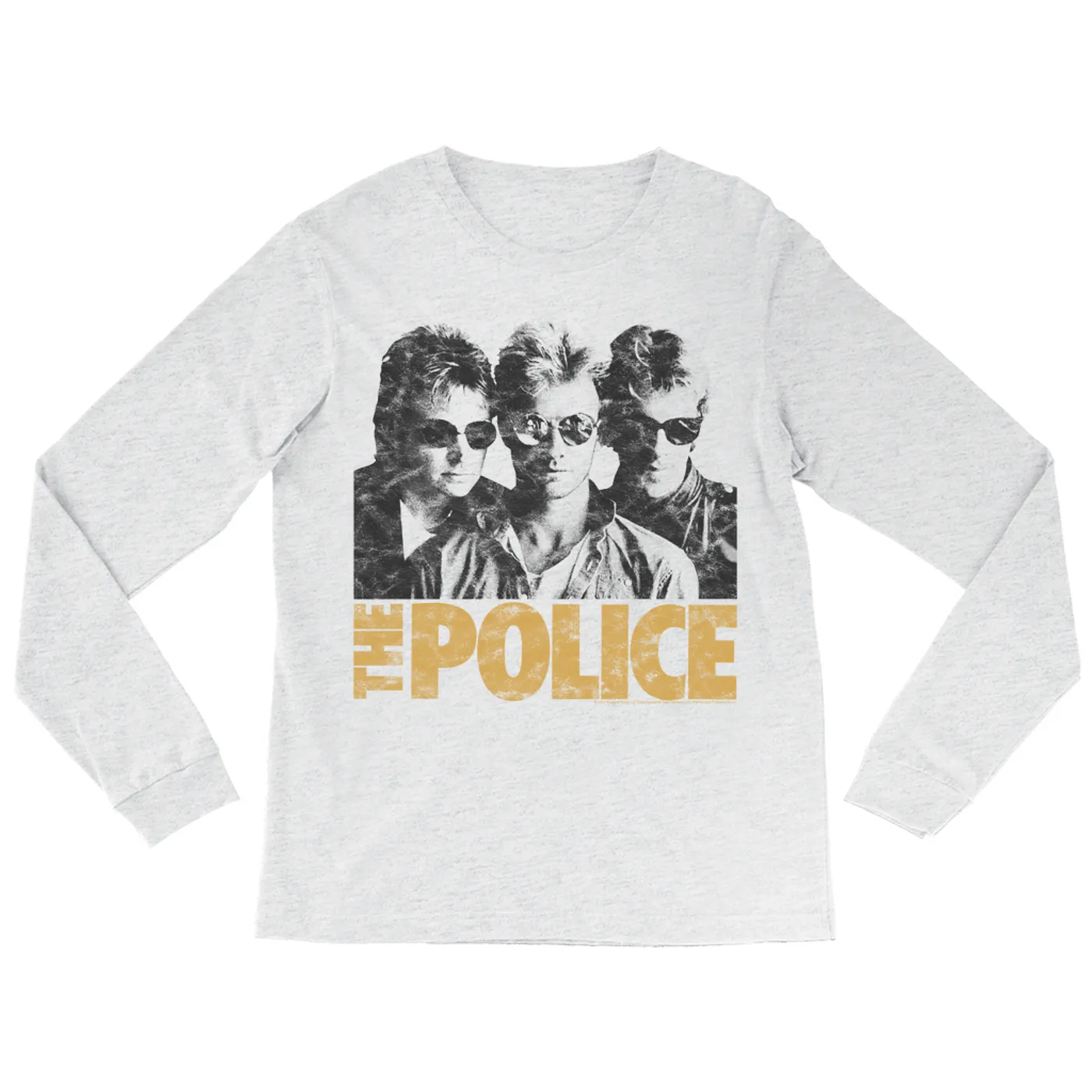The Police Long Sleeve Shirt | The Trio Distressed In Neutrals The Police Shirt