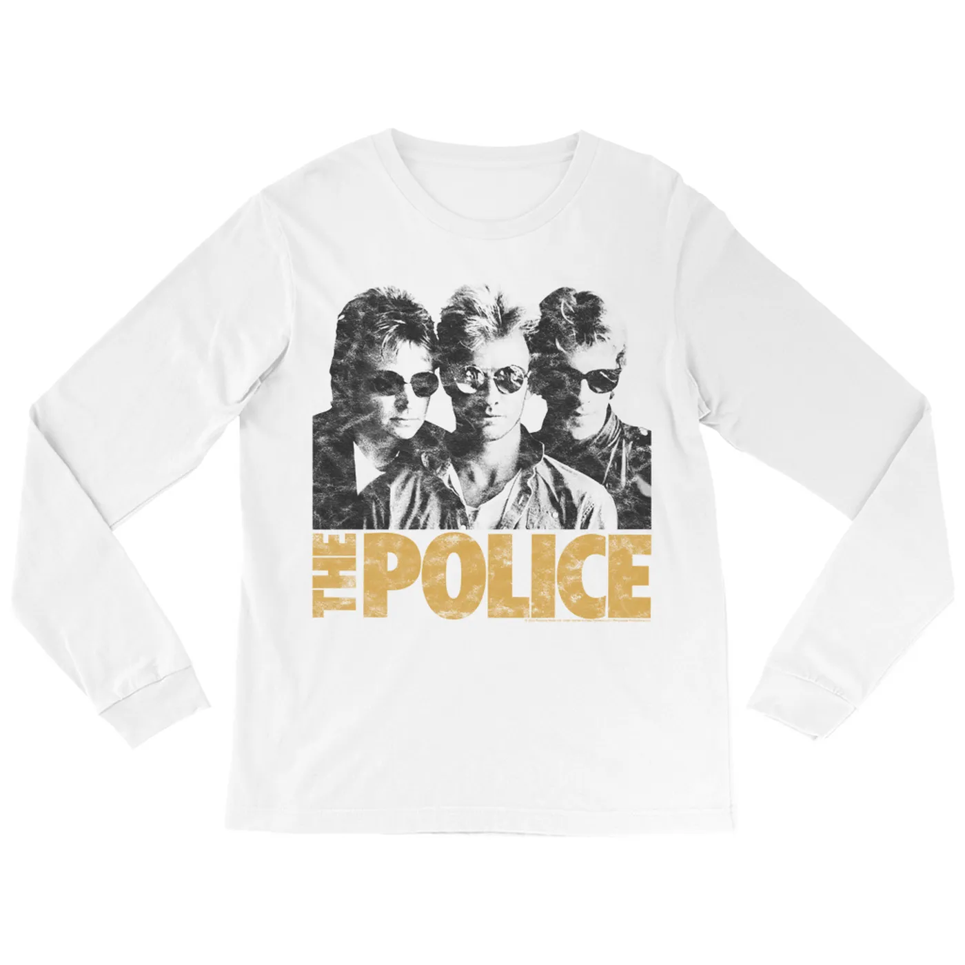 The Police Long Sleeve Shirt | The Trio Distressed In Neutrals The Police Shirt