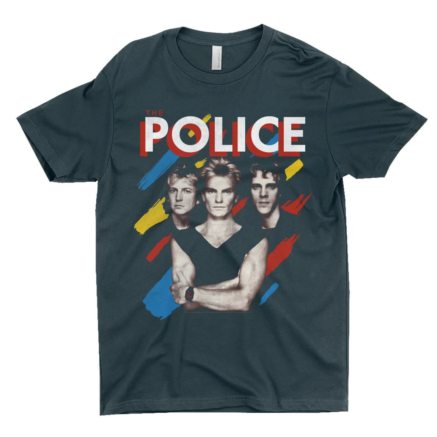 The Police T-Shirt | Synchronicity Band Brush Stroke Design The Police Shirt