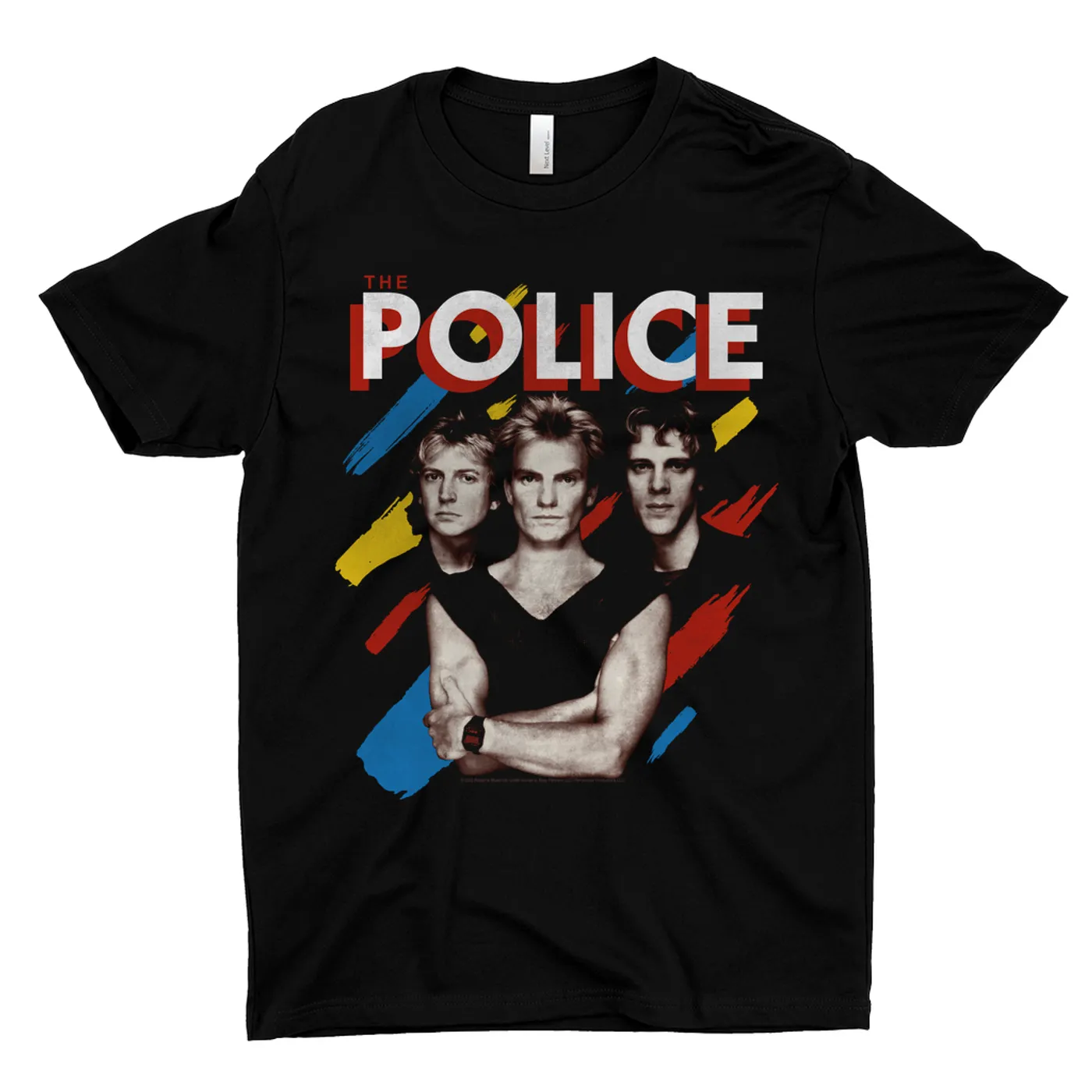 The Police T-Shirt | Synchronicity Band Brush Stroke Design The Police Shirt
