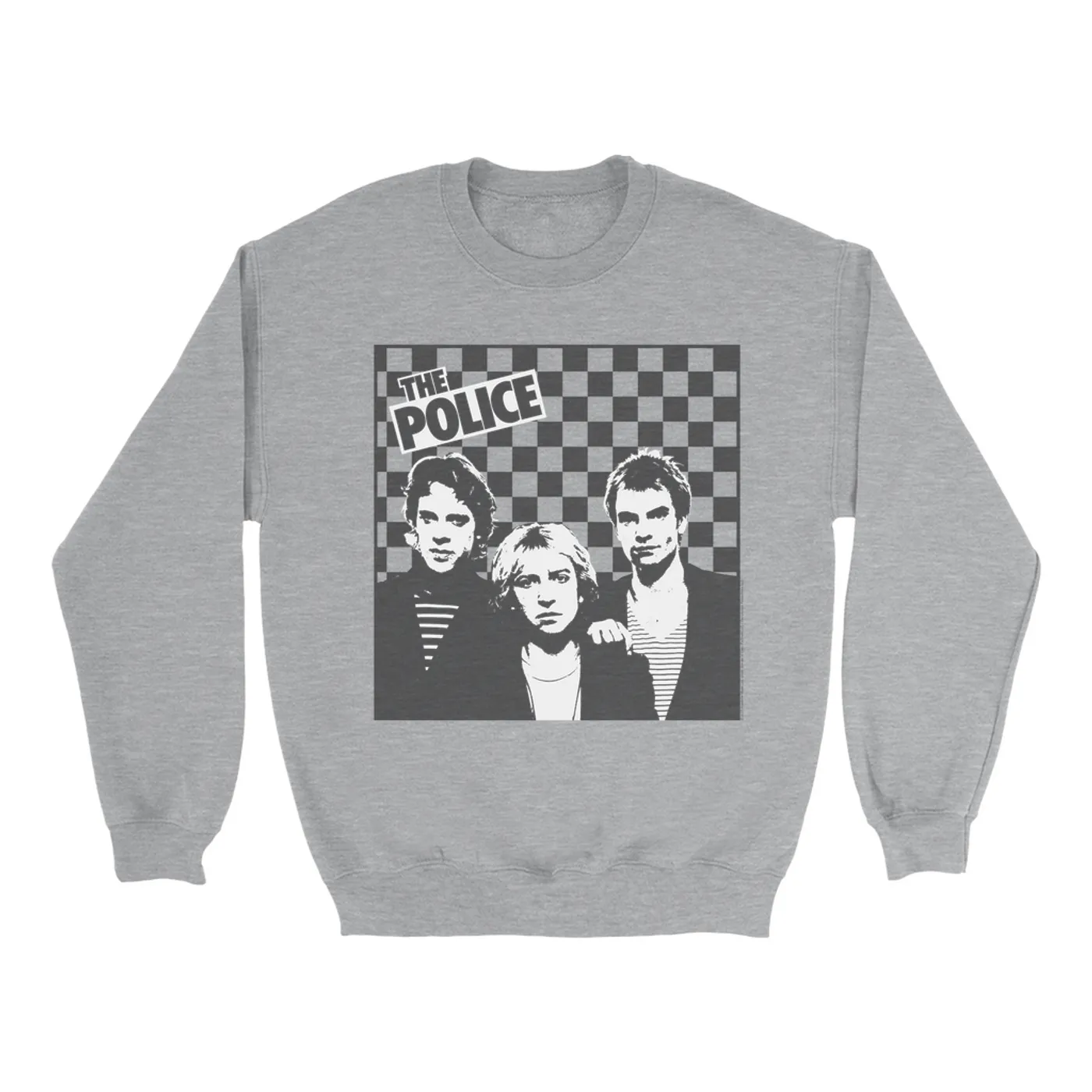 The Police Sweatshirt | The Trio Retro Checkered The Police Sweatshirt