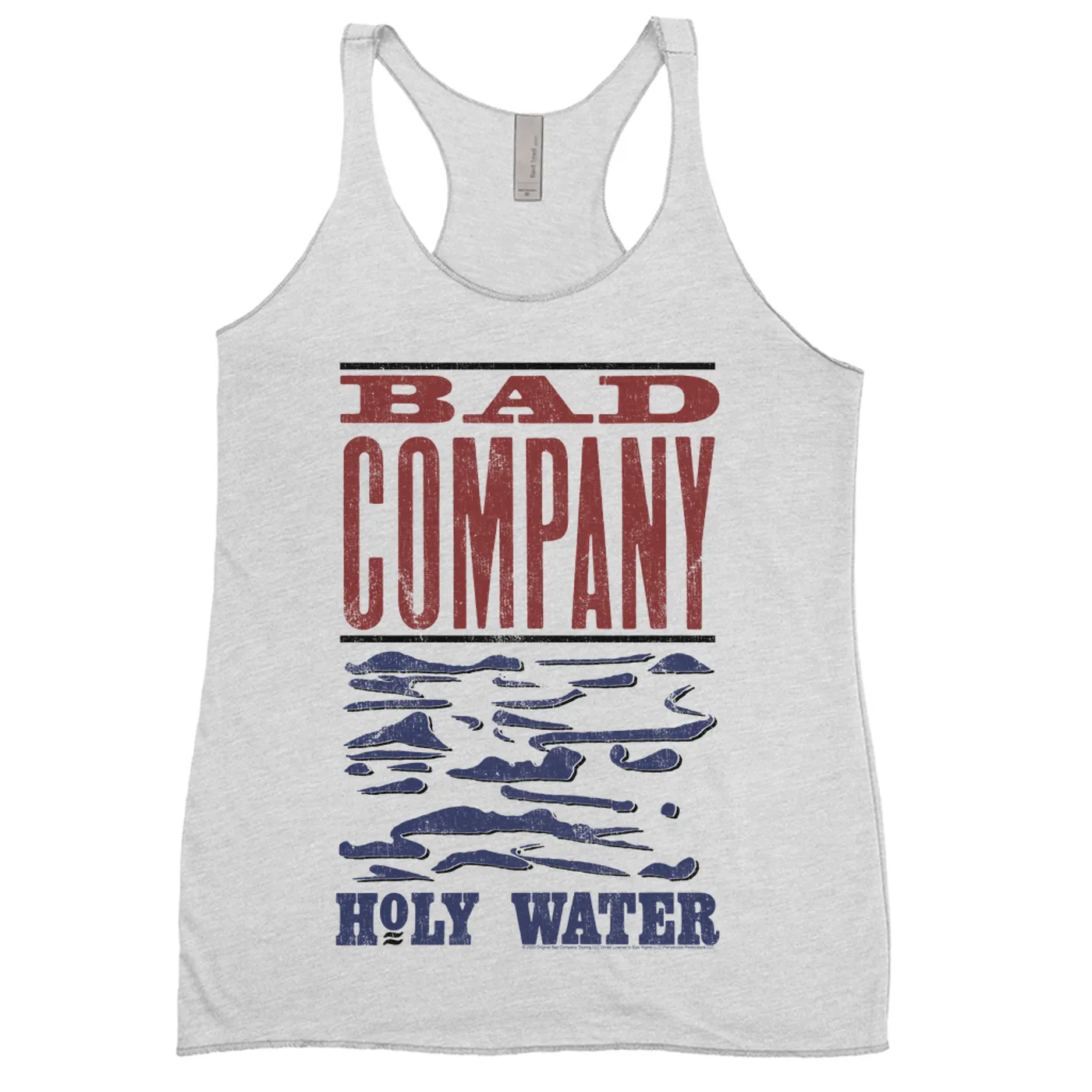 Bad Company Ladies' Tank Top | Holy Water Red Blue Album Design Bad Company Shirt
