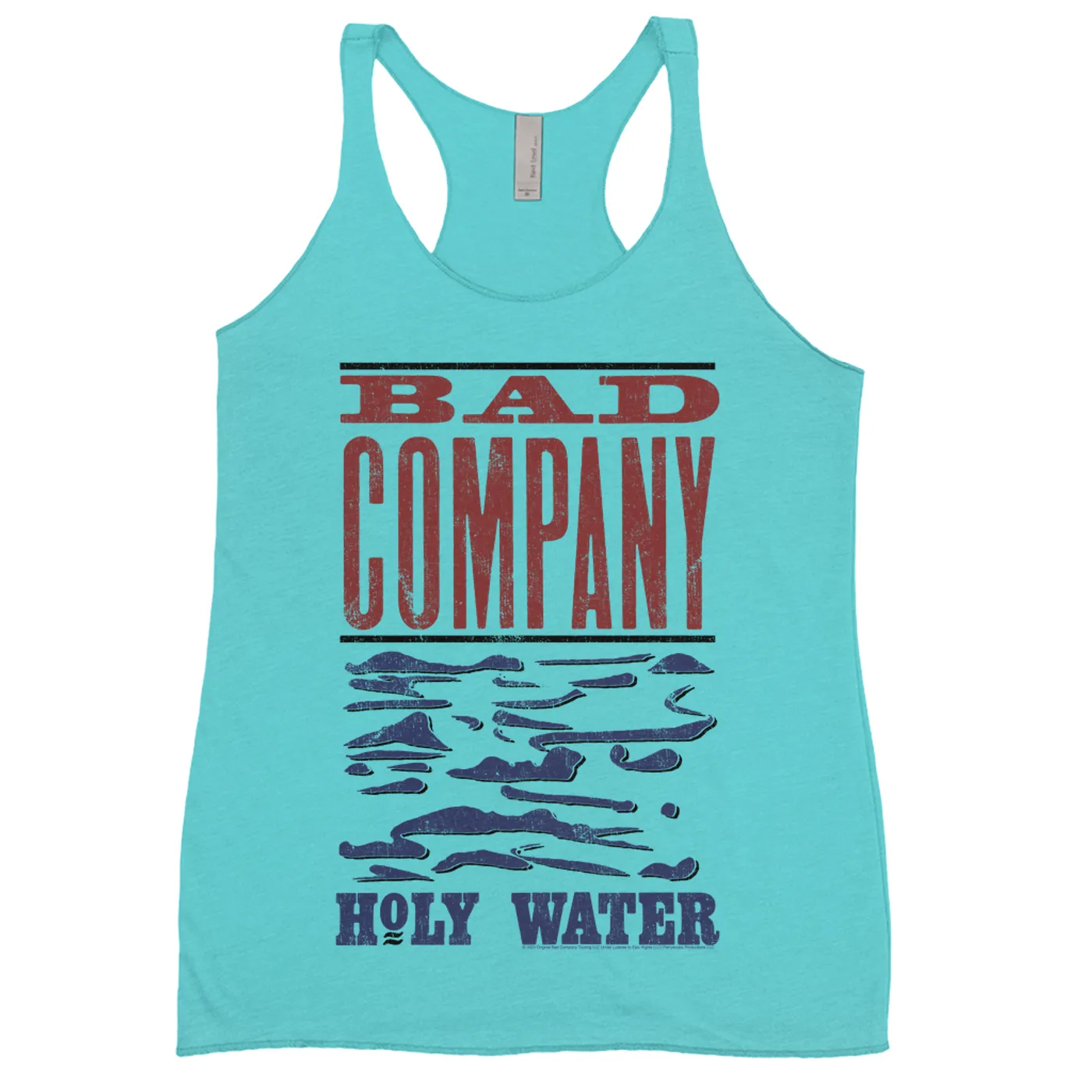 Bad Company Ladies' Tank Top | Holy Water Red Blue Album Design Bad Company Shirt