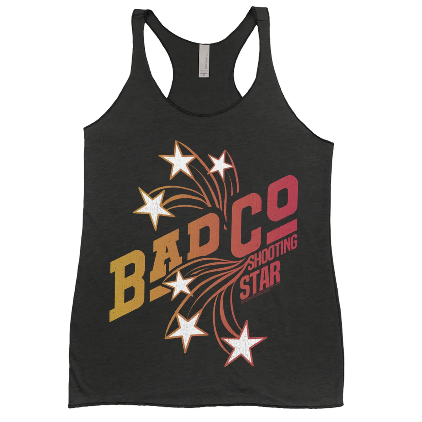 Bad Company Ladies' Tank Top | Ombre Shooting Star Distressed Bad Company Shirt