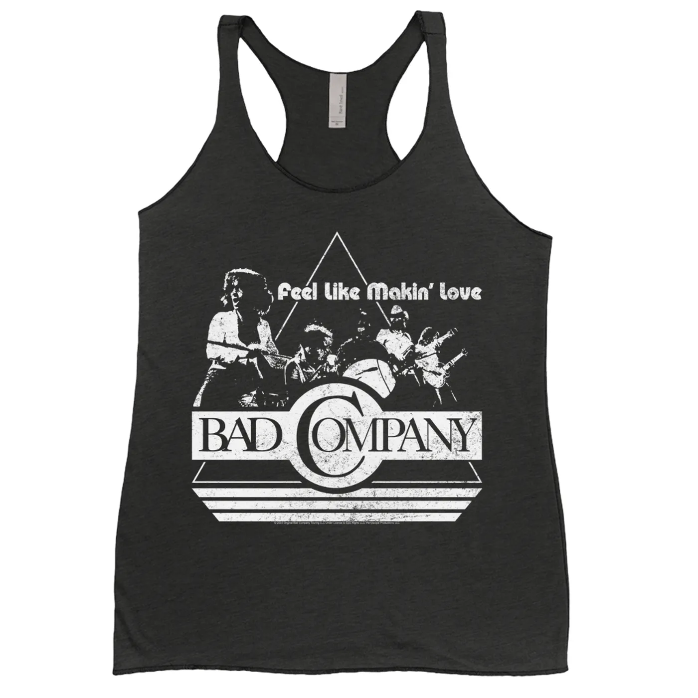 Bad Company Ladies' Tank Top | Feel Like Makin Love Distressed Bad Company Shirt