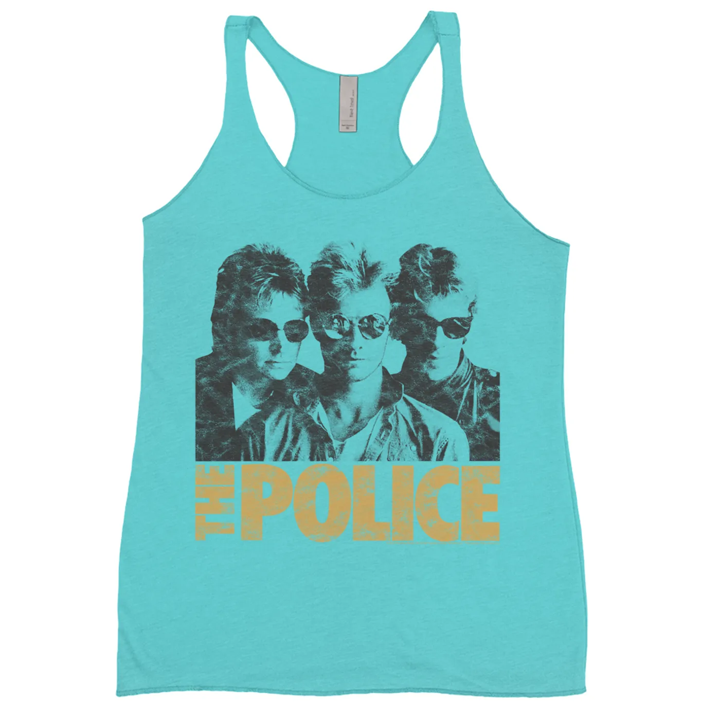 The Police Ladies' Tank Top | The Trio Distressed In Neutrals The Police Shirt