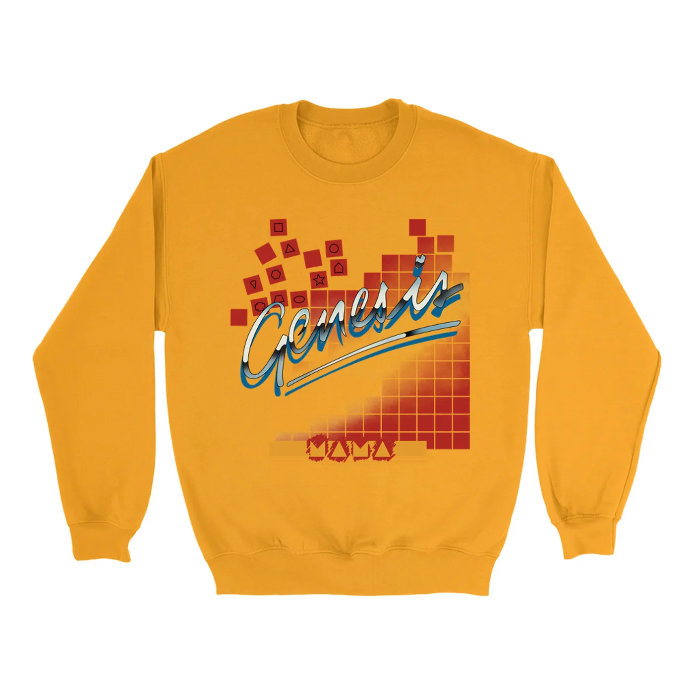 Genesis Bright Colored Sweatshirt | Mama 1983 Album Design Genesis Sweatshirt