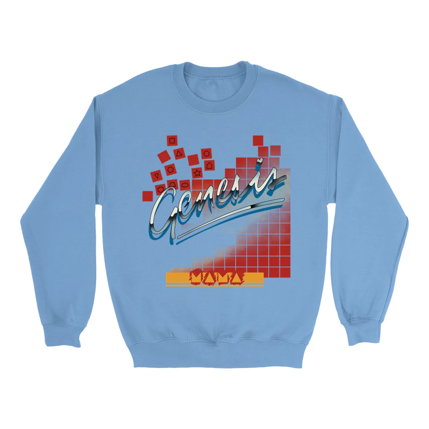 Genesis Bright Colored Sweatshirt | Mama 1983 Album Design Genesis Sweatshirt