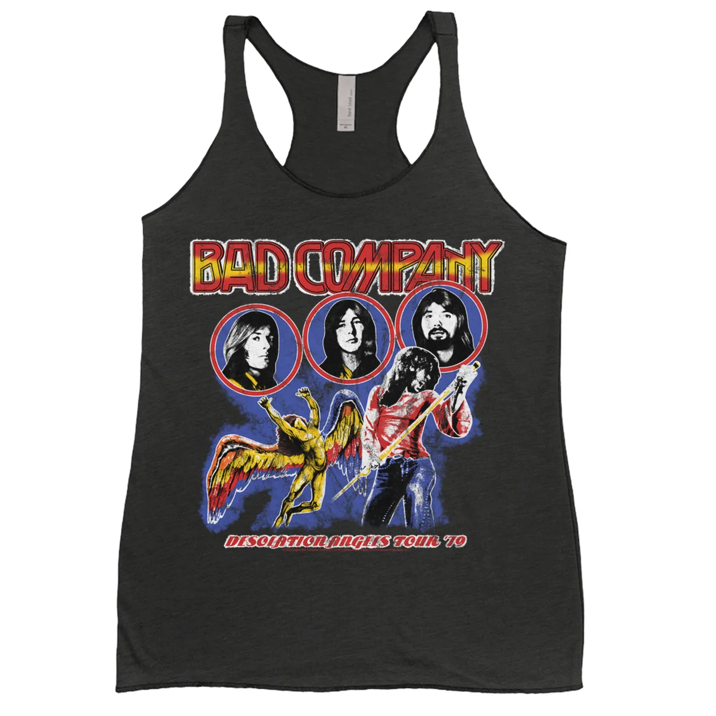 Bad Company Ladies' Tank Top | 1979 Desolation Angels Tour Distressed (Merchbar Exclusive) Bad Company Shirt