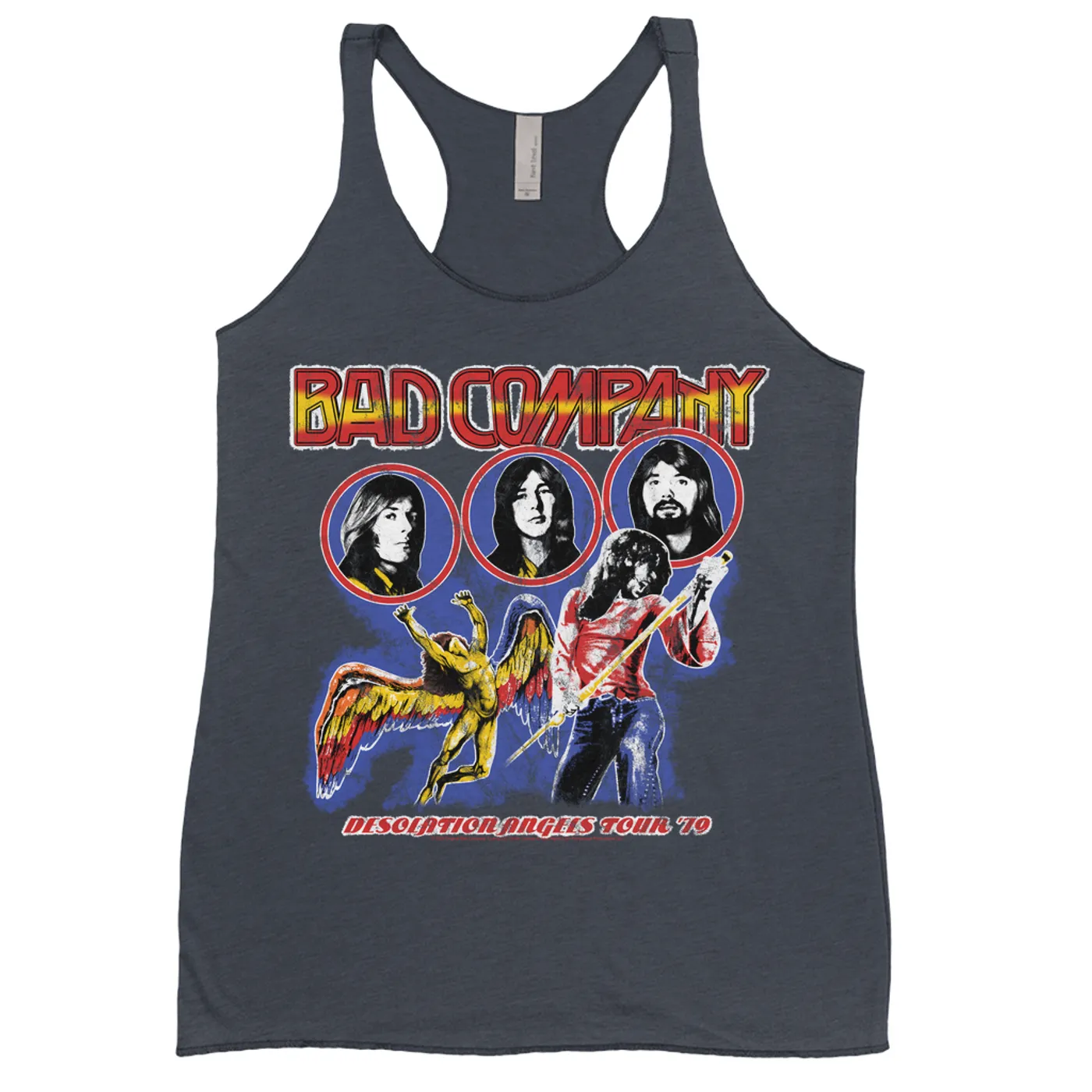 Bad Company Ladies' Tank Top | 1979 Desolation Angels Tour Distressed (Merchbar Exclusive) Bad Company Shirt