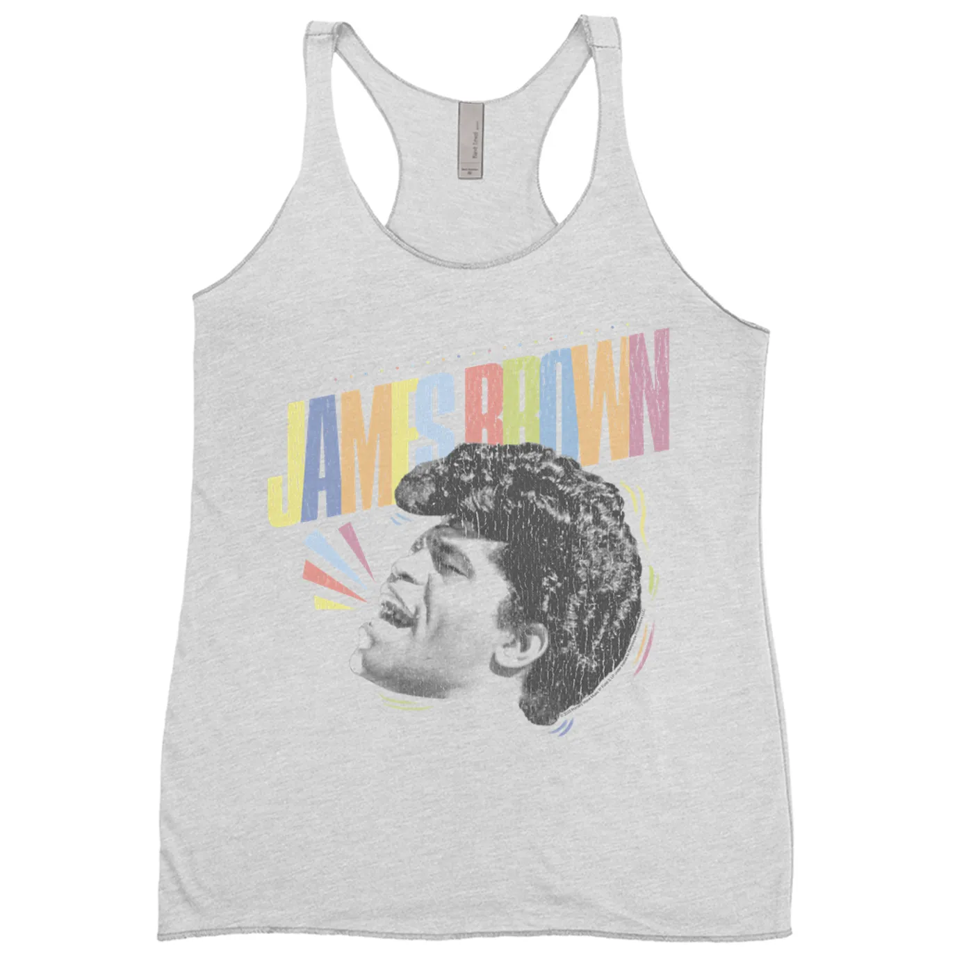 James Brown Ladies' Tank Top | Say It Loud Pastel Colorful Design James Brown Shirt
