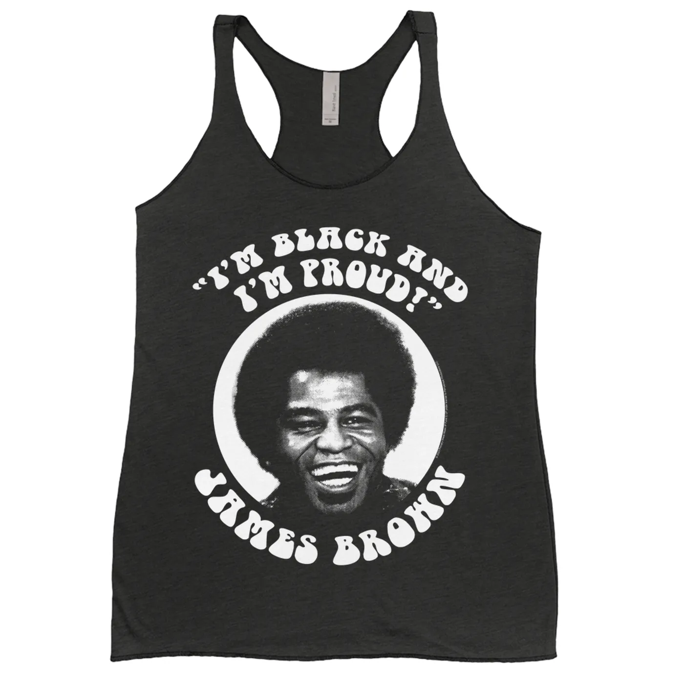 James Brown Ladies' Tank Top | I'm Black And I'm Proud Halftone Design James Brown Shirt