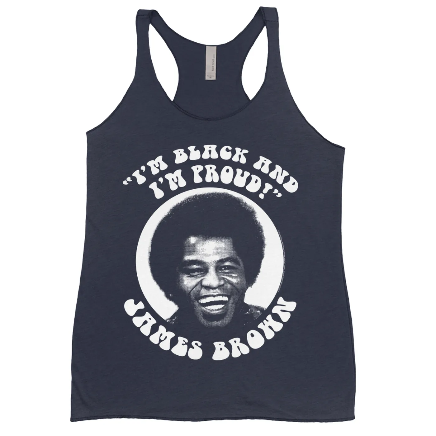 James Brown Ladies' Tank Top | I'm Black And I'm Proud Halftone Design James Brown Shirt