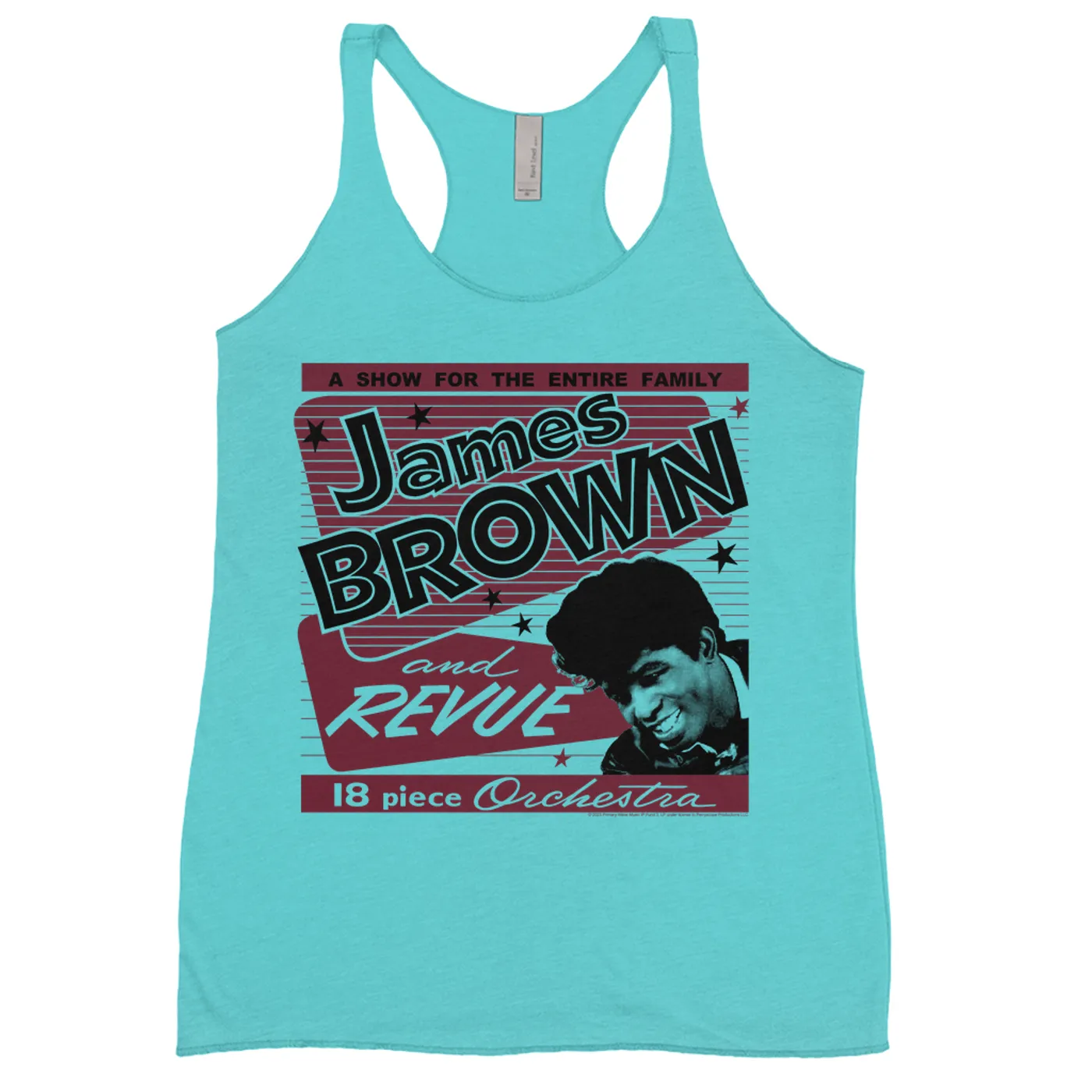 James Brown Ladies' Tank Top | Retro Revue Concert Poster James Brown Shirt