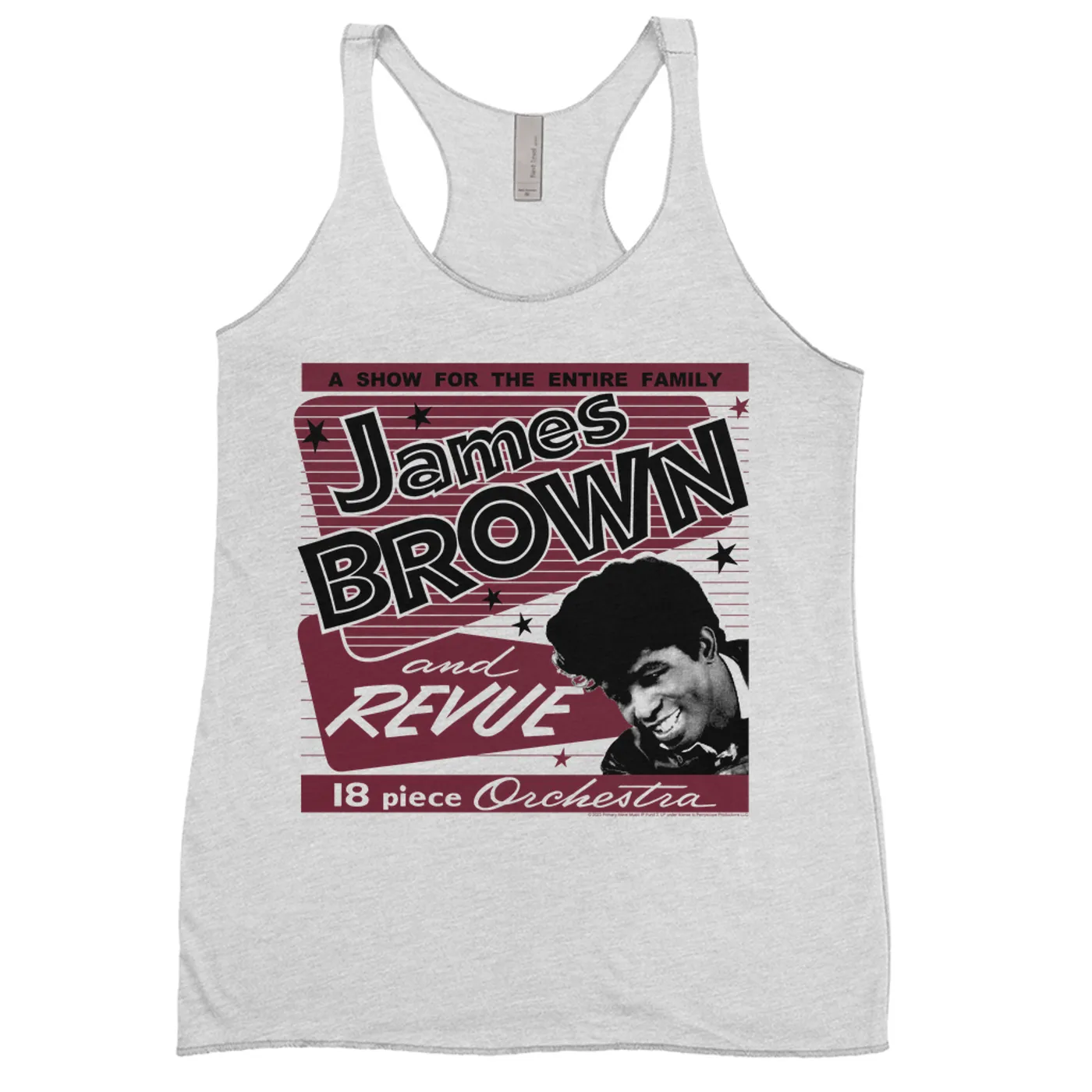 James Brown Ladies' Tank Top | Retro Revue Concert Poster James Brown Shirt