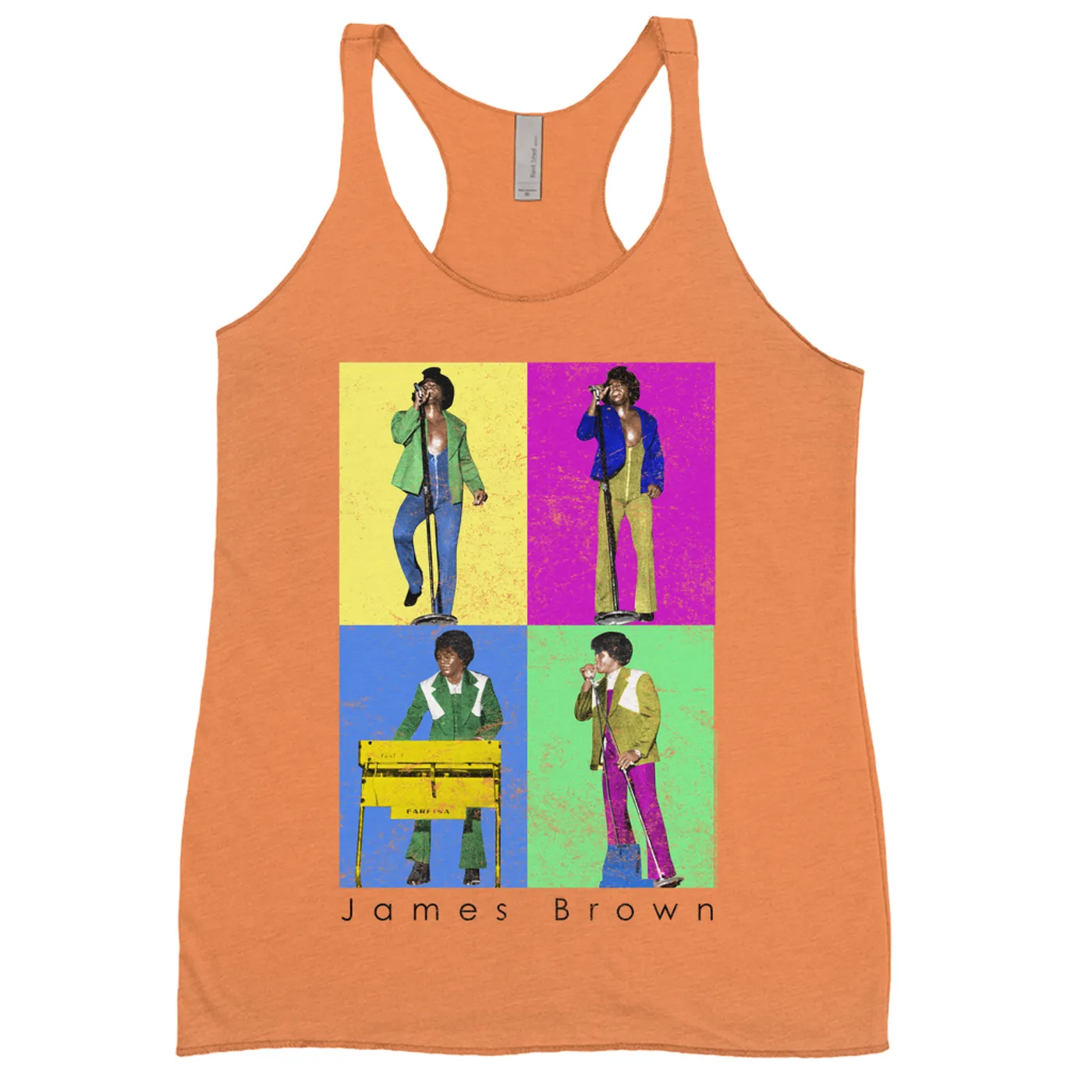 James Brown Ladies' Tank Top | Pop Art Sex Machine Dance Moves James Brown Shirt