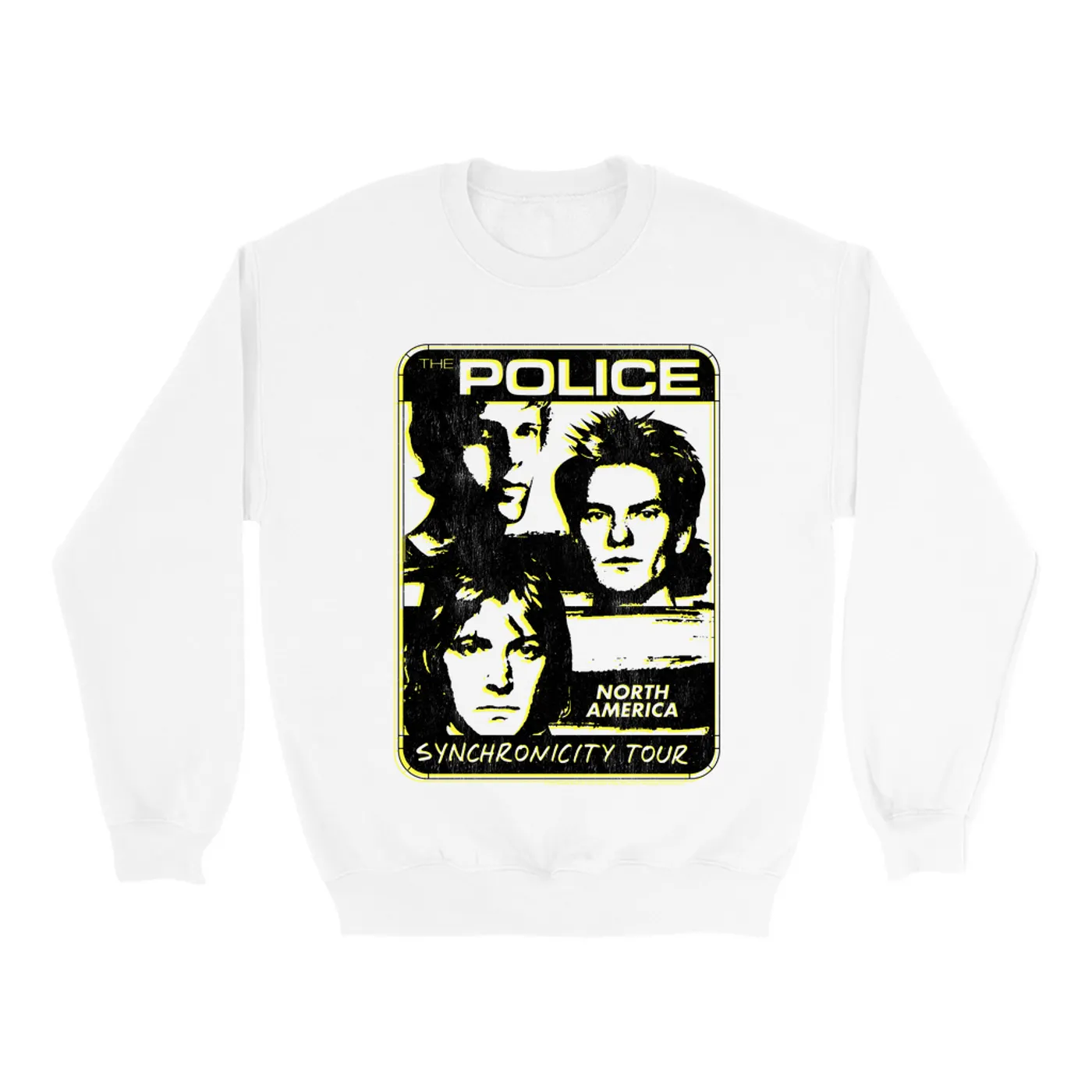 The Police Sweatshirt | Back Yellow Synchronicity Tour The Police Sweatshirt