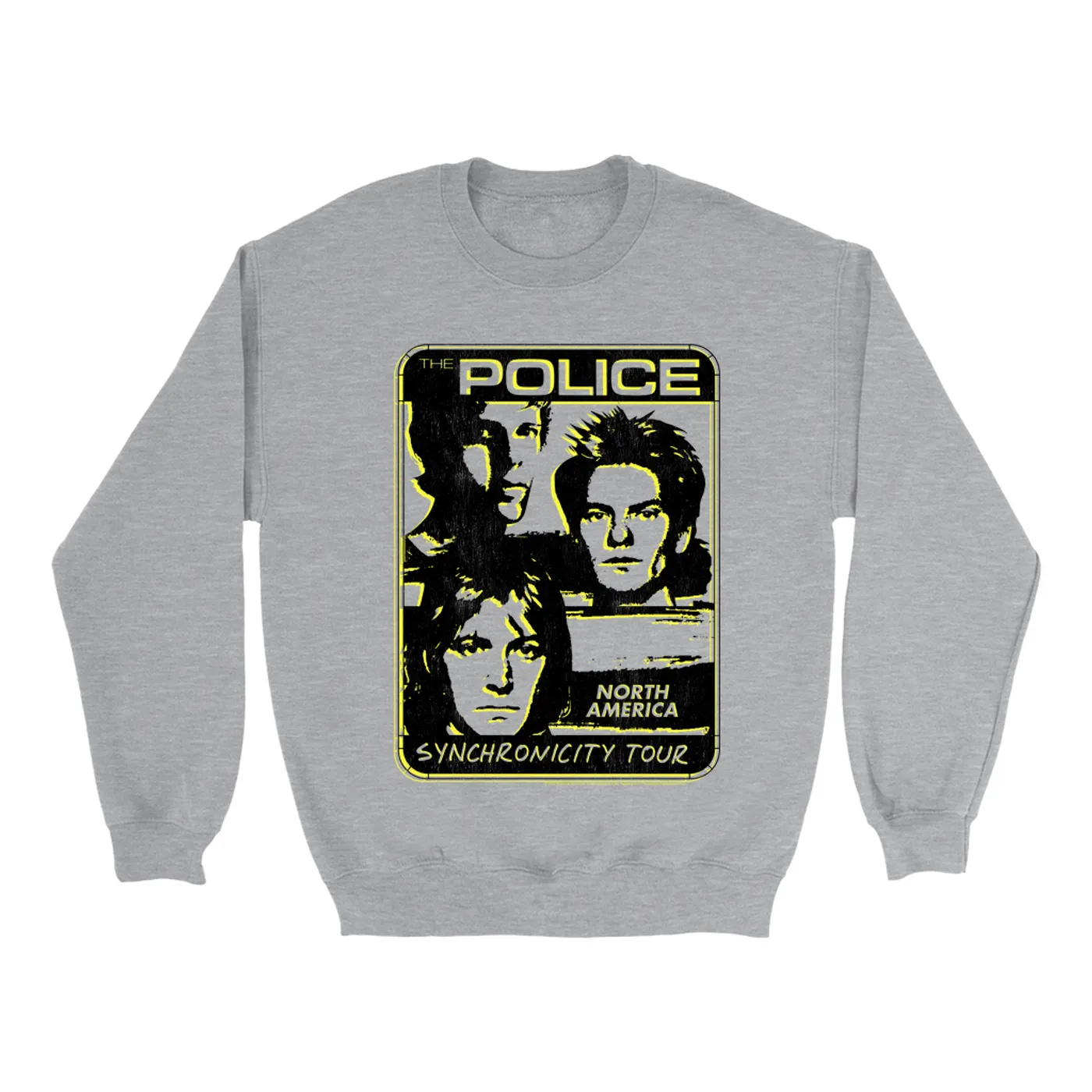 The Police Sweatshirt | Back Yellow Synchronicity Tour The Police Sweatshirt