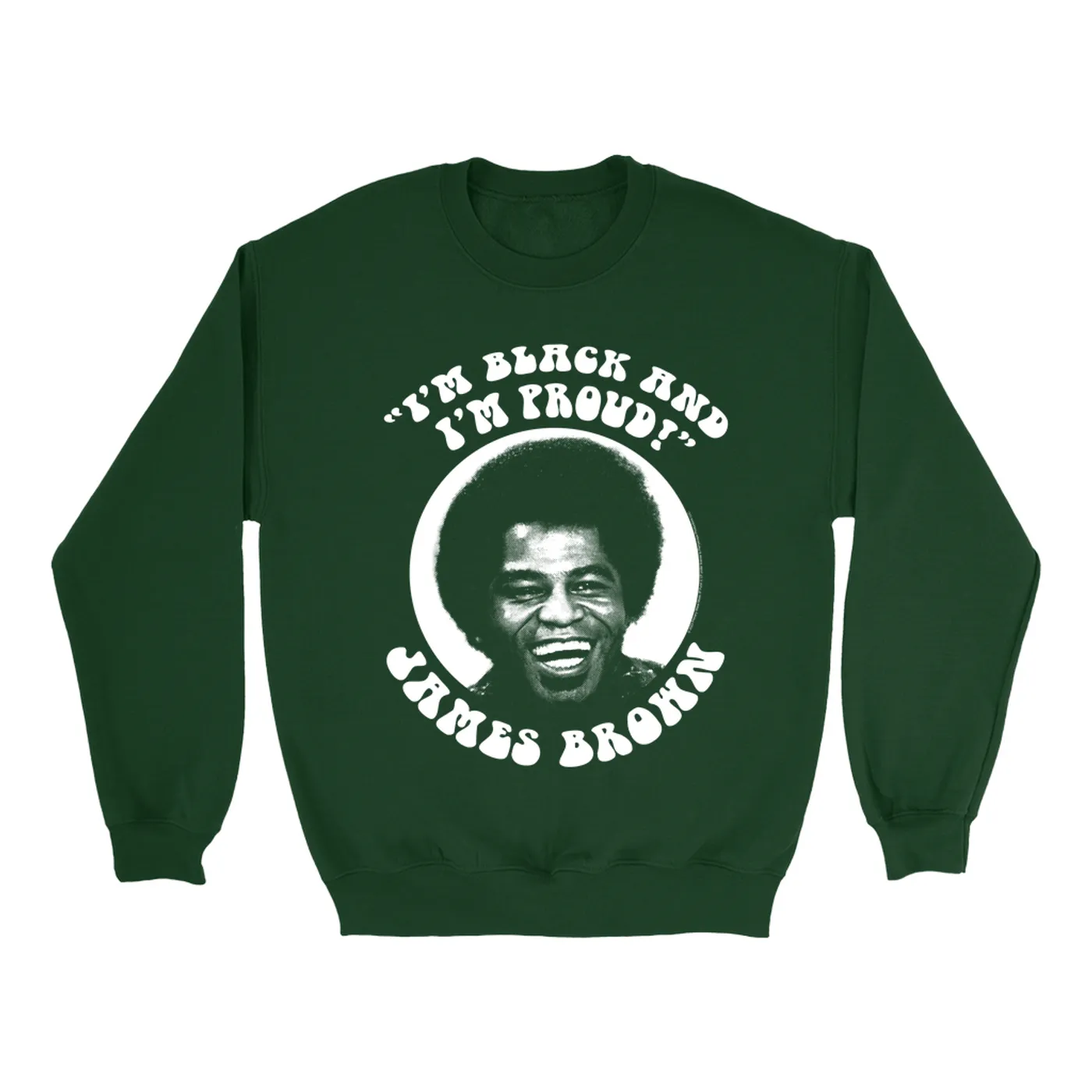 James Brown Sweatshirt | I'm Black And I'm Proud Halftone Design James Brown Sweatshirt