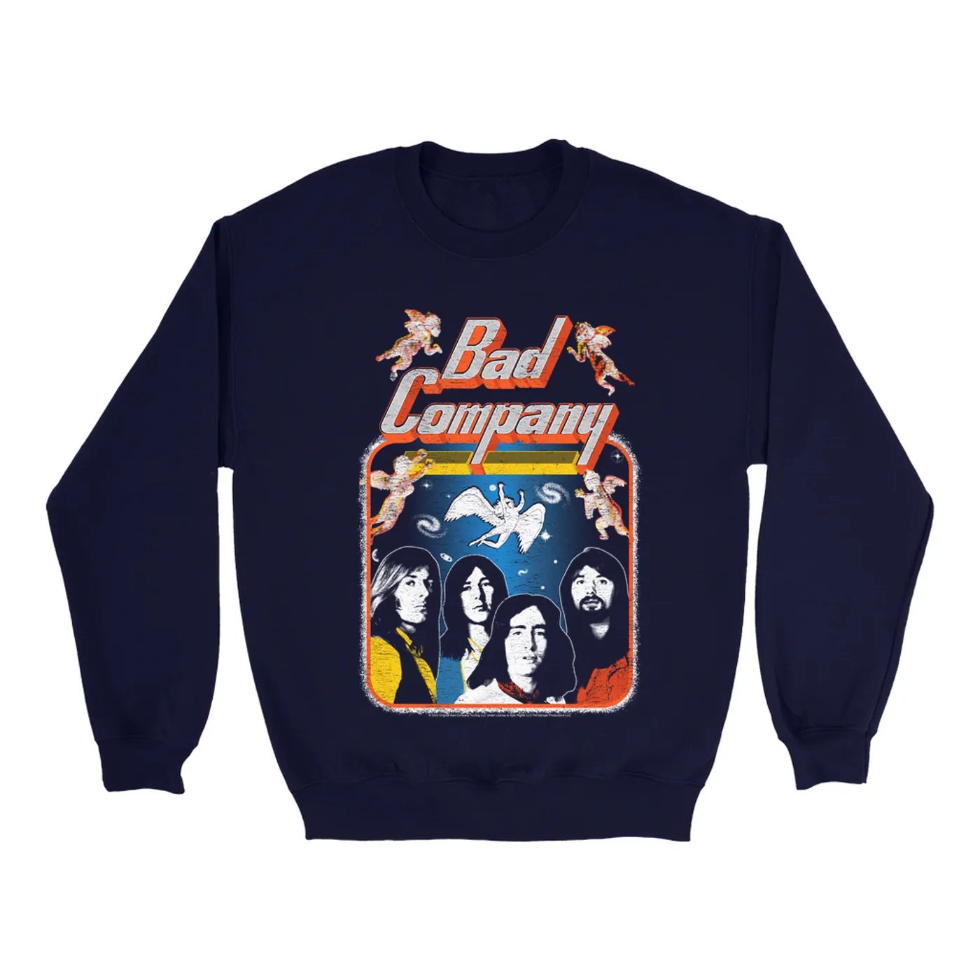 Bad Company Sweatshirt | Vintage Burnin' Through America Tour Distressed Bad Company Sweatshirt