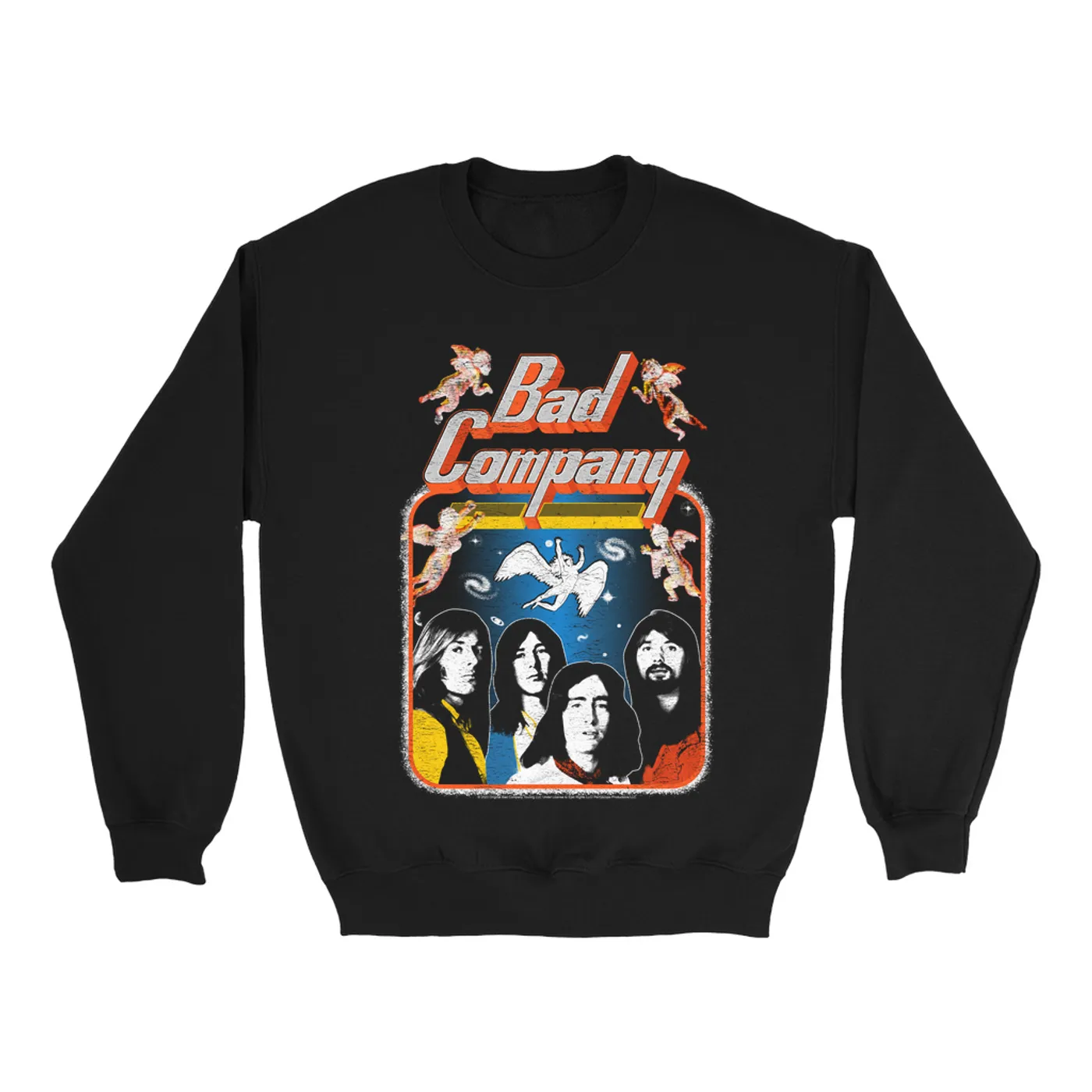 Bad Company Sweatshirt | Vintage Burnin' Through America Tour Distressed Bad Company Sweatshirt