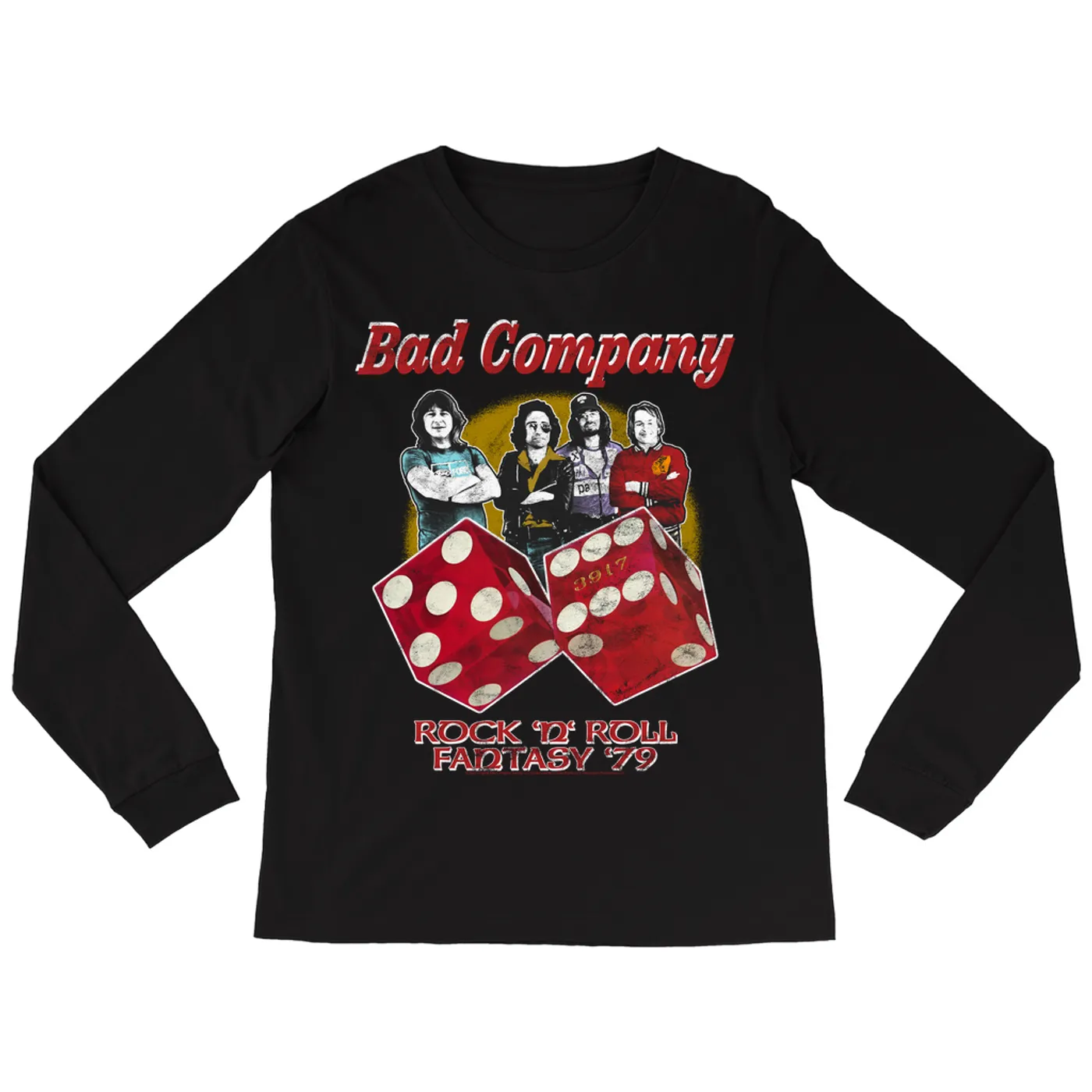 Bad Company Long Sleeve Shirt | 79 Rock N' Roll Fantasy Retro Distressed Bad Company Shirt