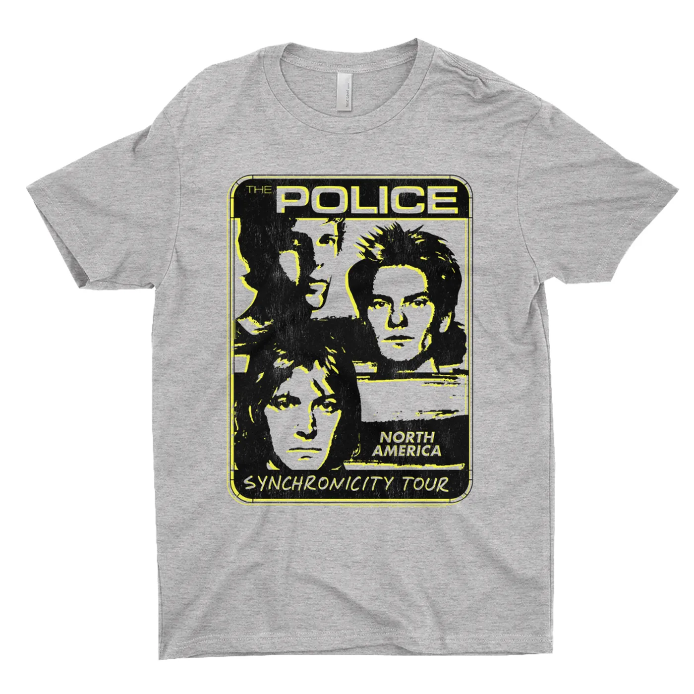 The Police T-Shirt | Back Yellow Synchronicity Tour The Police Shirt
