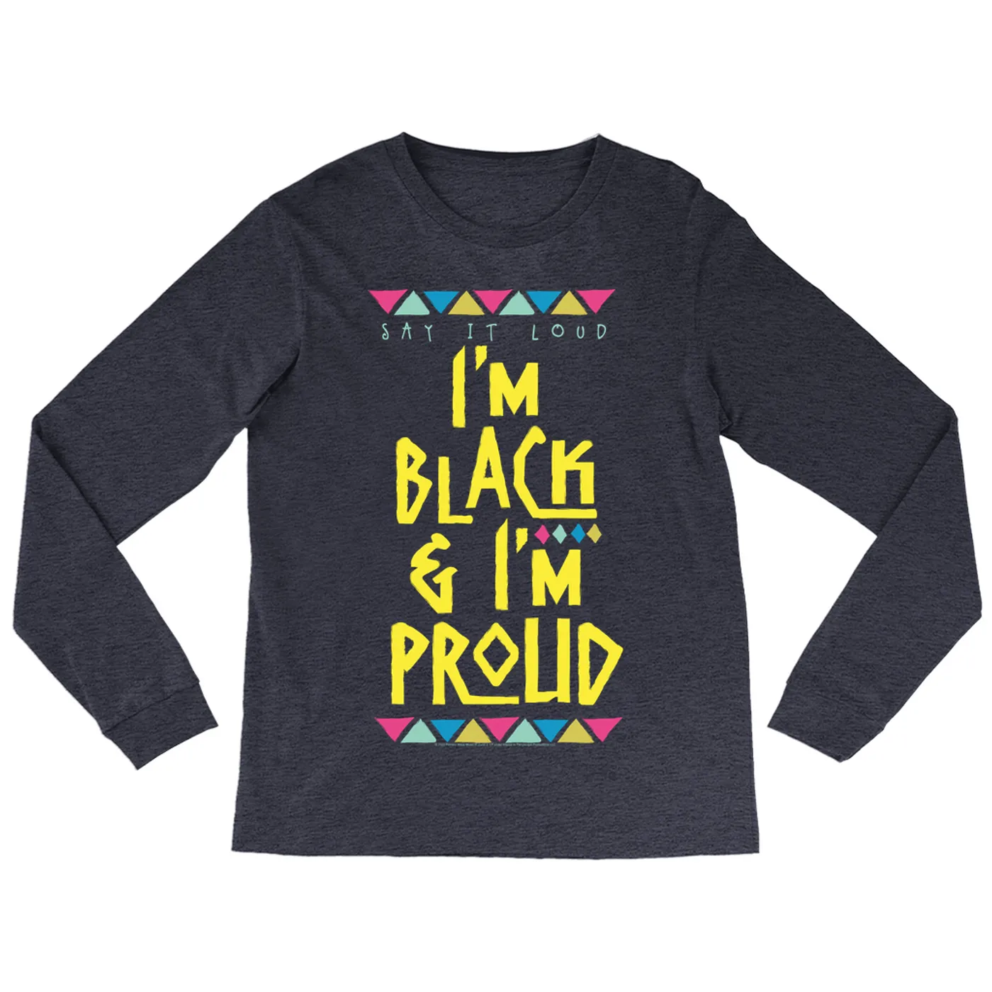 James Brown Long Sleeve Shirt | Black And Proud Yellow Bunting Design James Brown Shirt