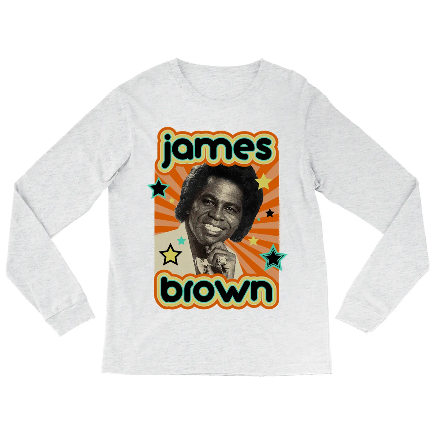 James Brown Long Sleeve Shirt | Retro Stars Power Design James Brown Shirt