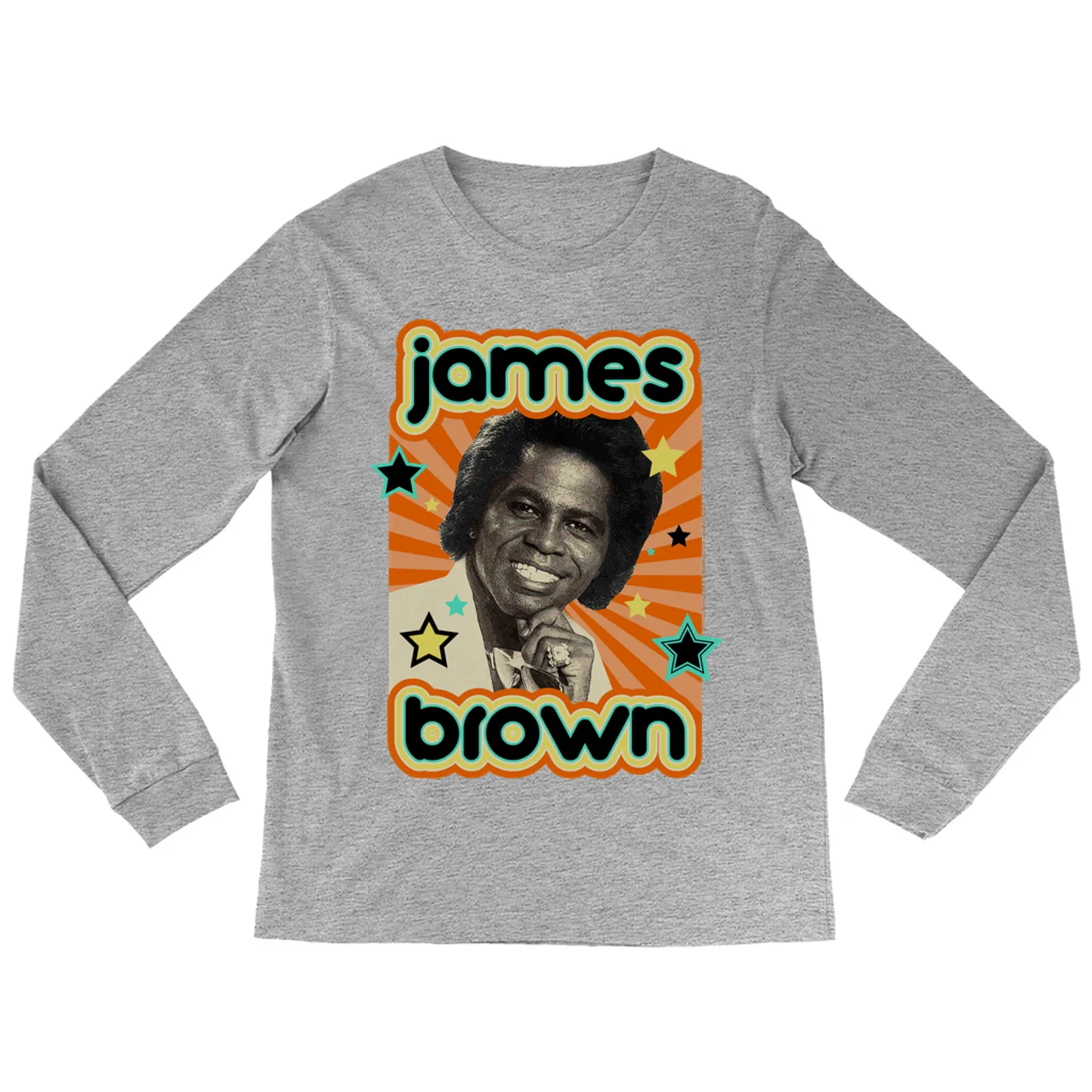 James Brown Long Sleeve Shirt | Retro Stars Power Design James Brown Shirt