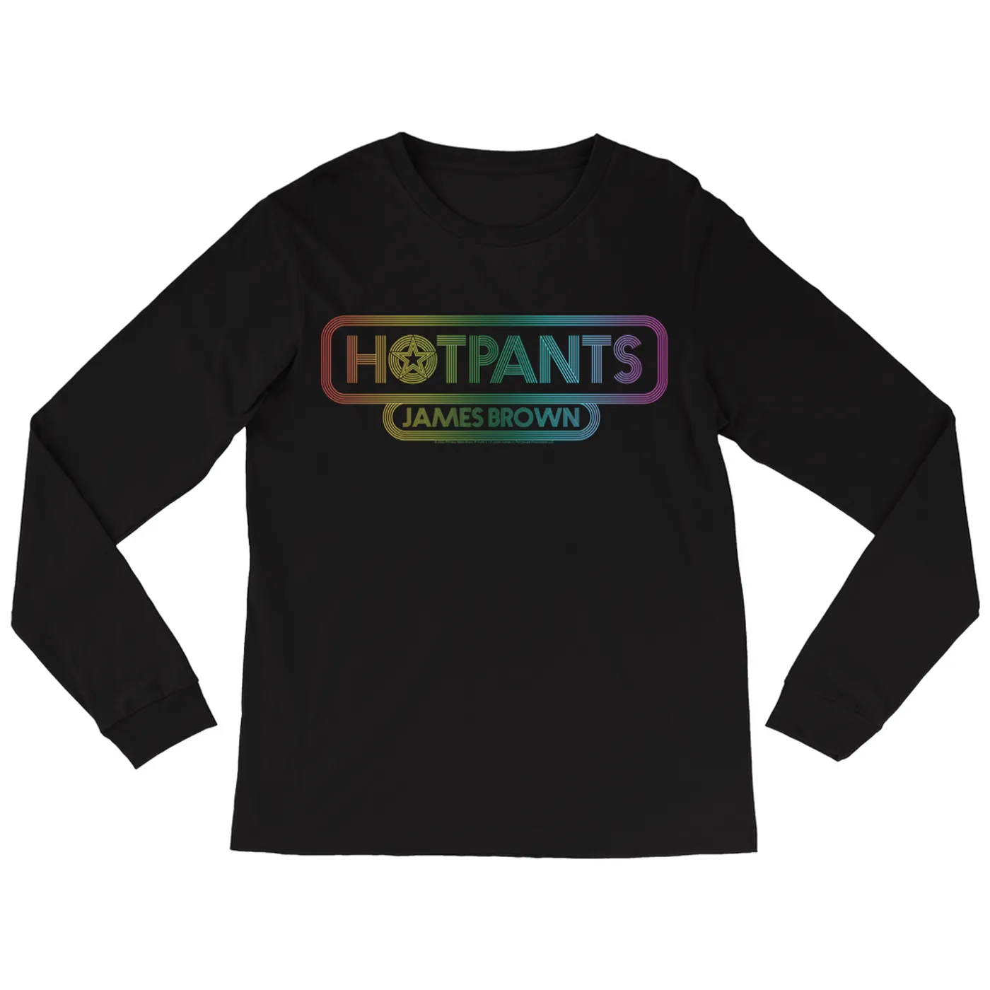 James Brown Long Sleeve Shirt | Hot Pants 70's Gradient Design James Brown Shirt