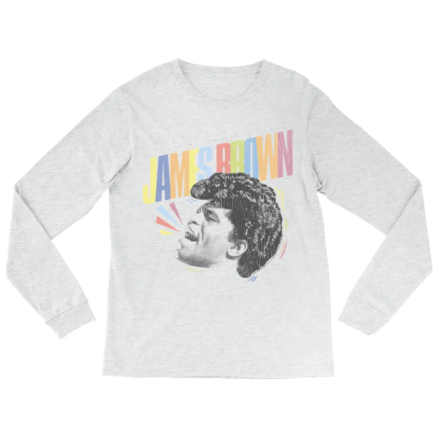 James Brown Long Sleeve Shirt | Say It Loud Pastel Colorful Design James Brown Shirt