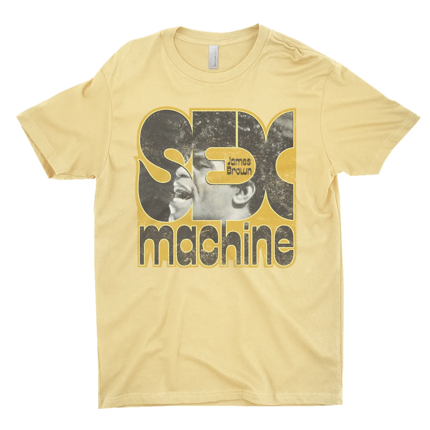 James Brown T-Shirt | Sex Machine In Yellow Design James Brown Shirt