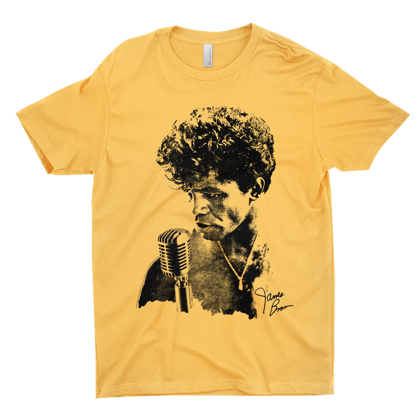 James Brown T-Shirt | Grainy Black White Photo With Signature James Brown Shirt