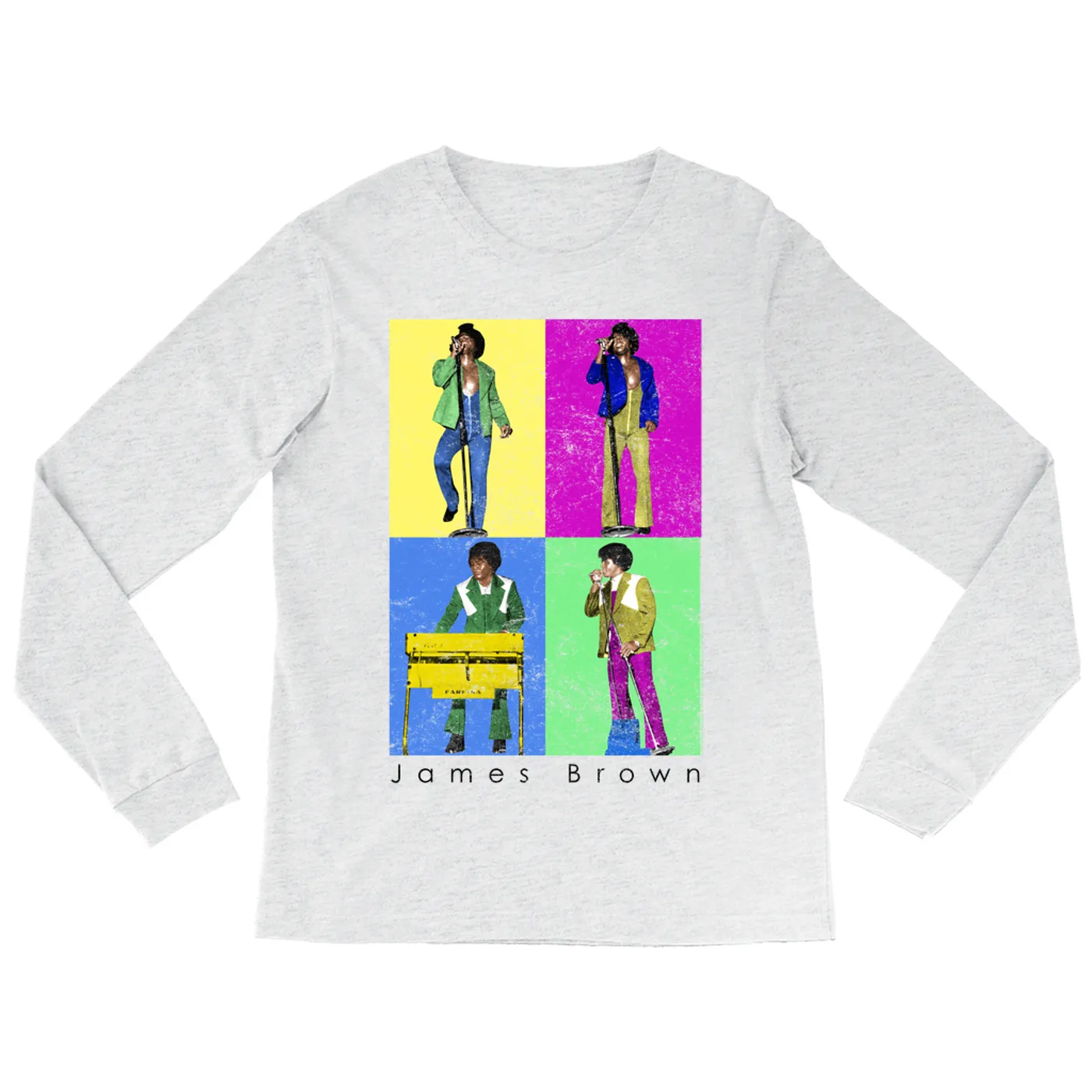 James Brown Long Sleeve Shirt | Pop Art Sex Machine Dance Moves James Brown Shirt