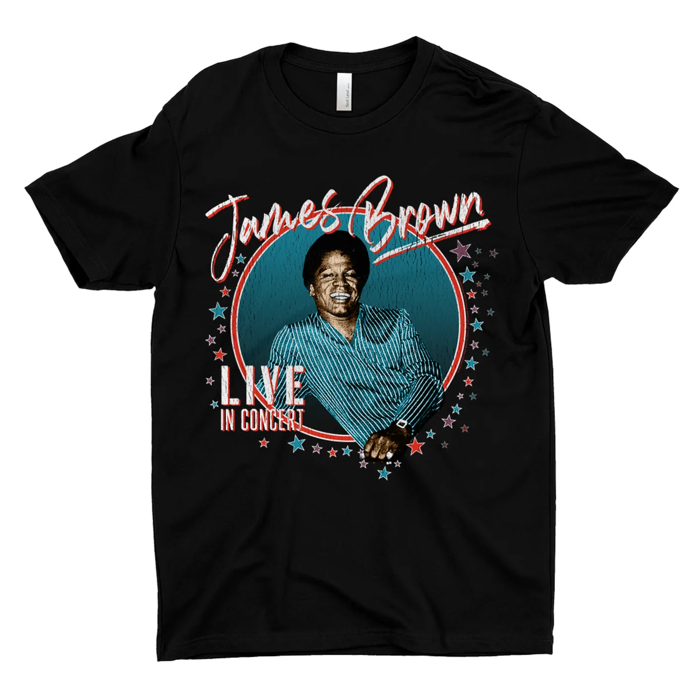 James Brown T-Shirt | Live In Concert Distressed James Brown Shirt