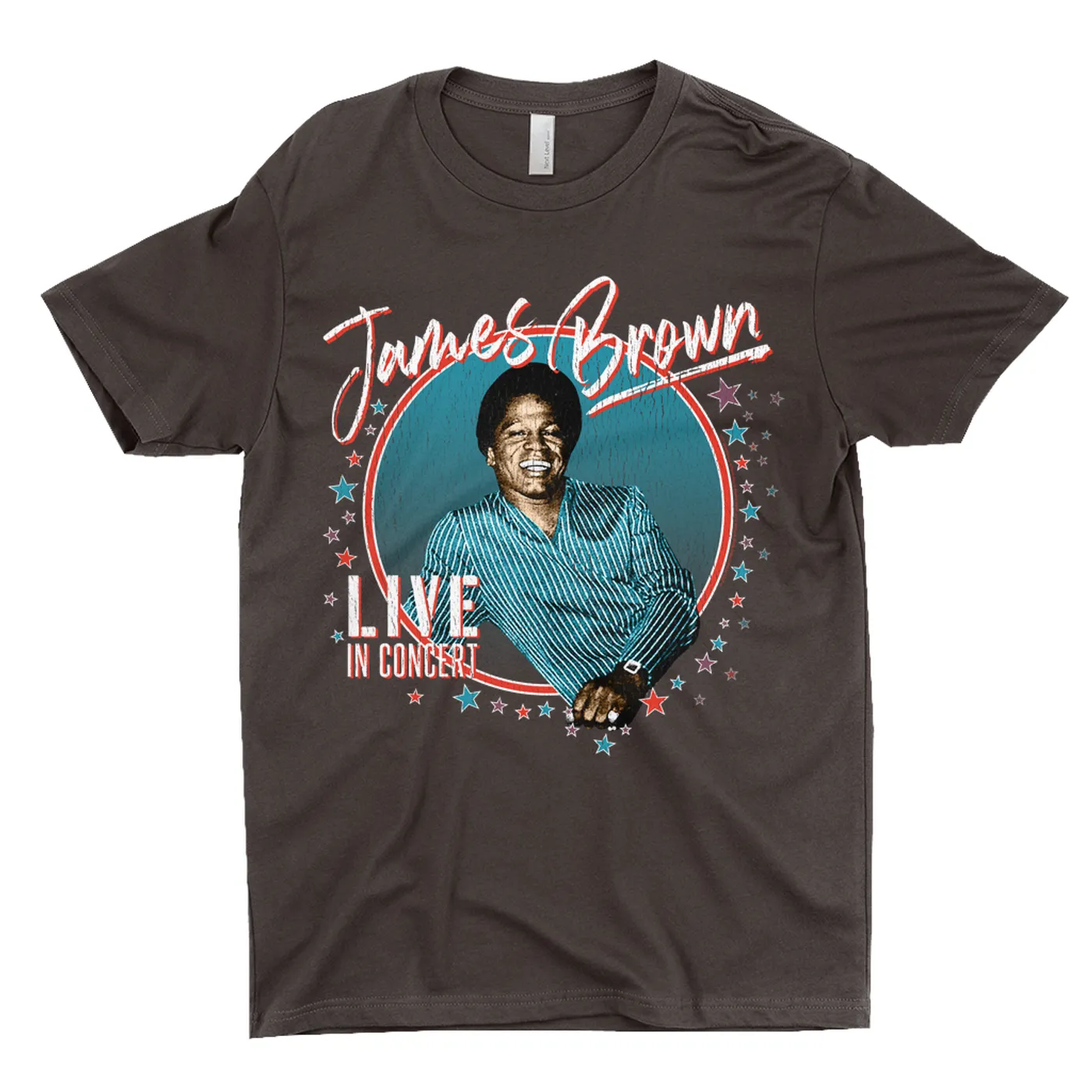 James Brown T-Shirt | Live In Concert Distressed James Brown Shirt