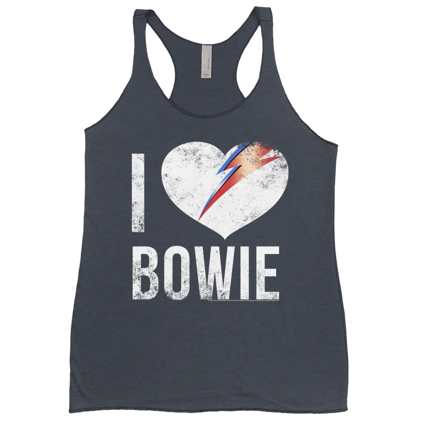 David Bowie Ladies' Tank Top | I Heart Bowie Distressed David Bowie Shirt