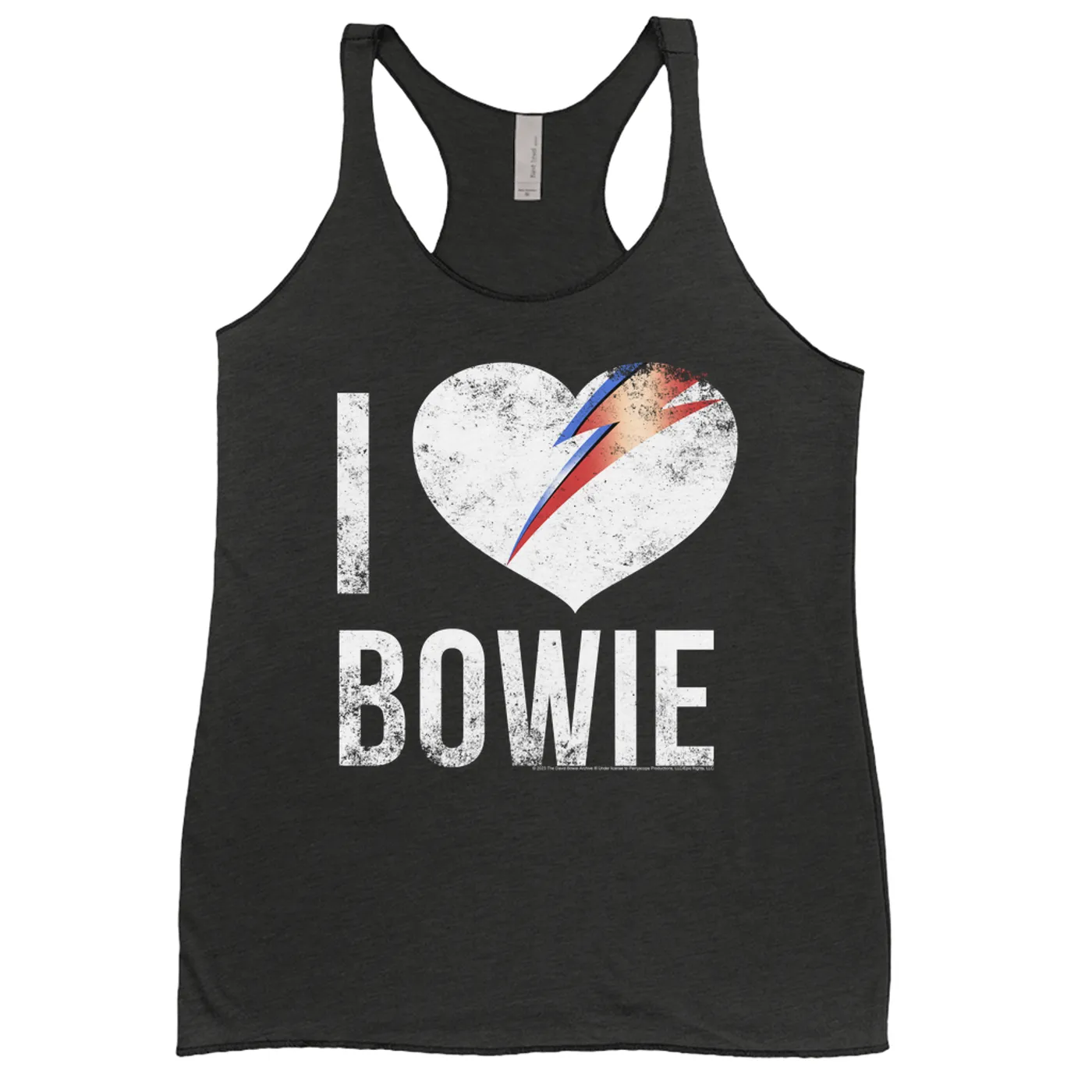 David Bowie Ladies' Tank Top | I Heart Bowie Distressed David Bowie Shirt