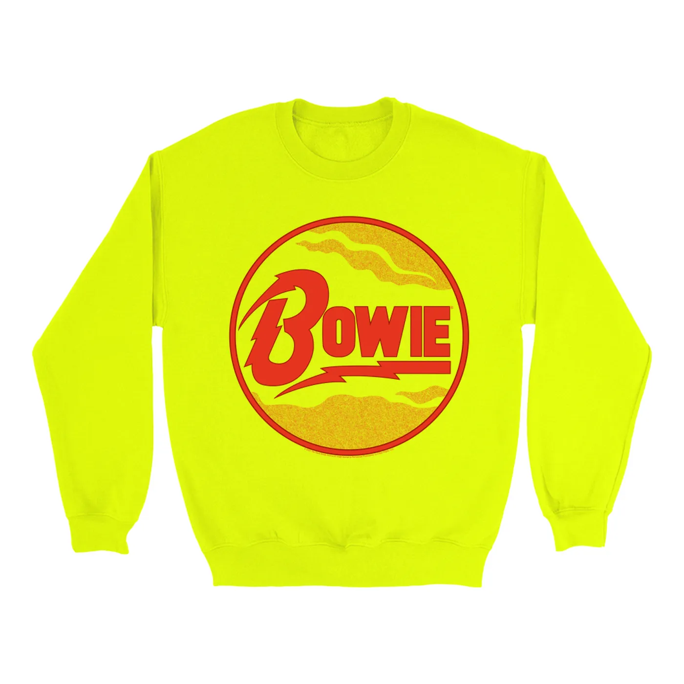 David Bowie Bright Colored Sweatshirt | Retro Diamond Dogs Logo David Bowie Sweatshirt