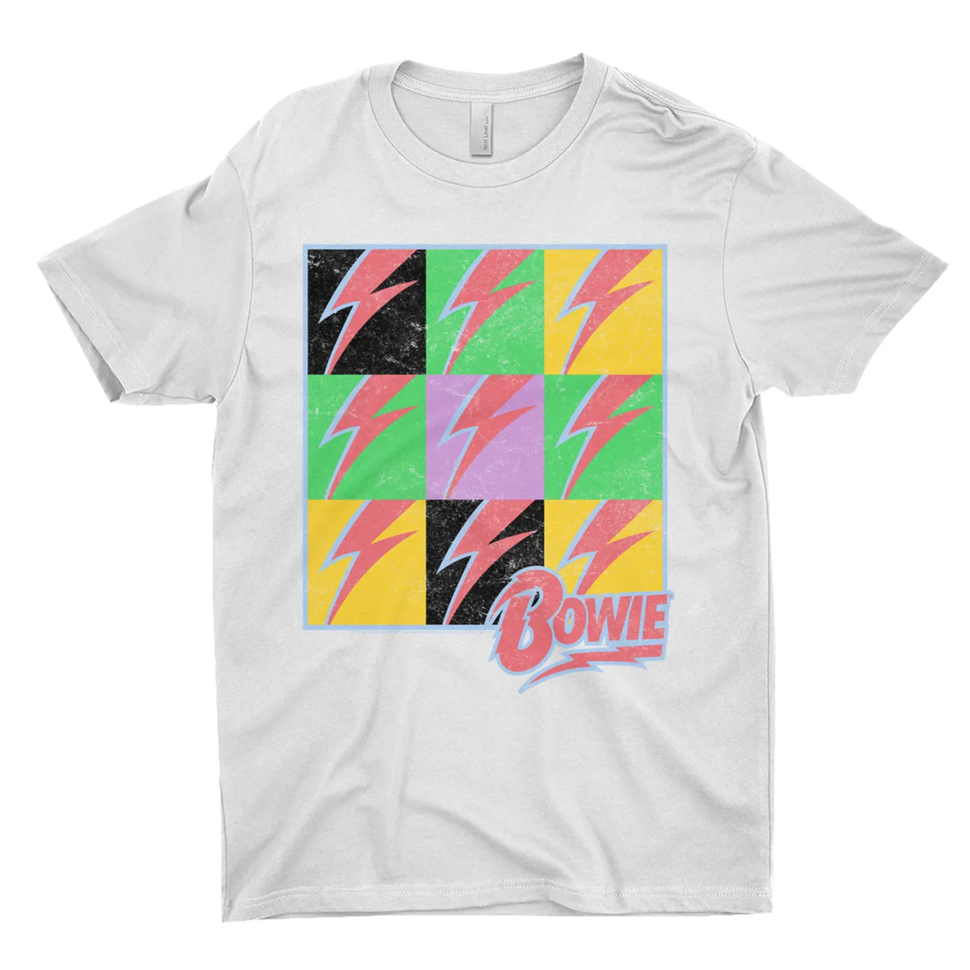 David Bowie T-Shirt | Pop Art Bolt Design Distressed David Bowie Shirt